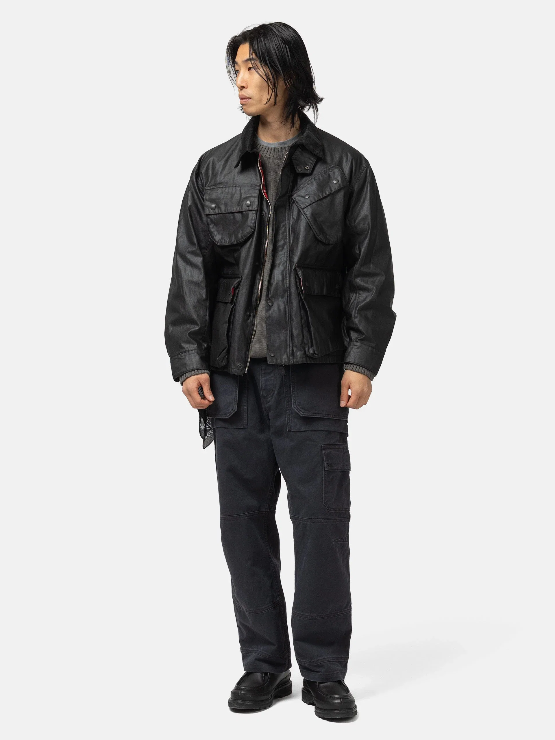 Neighborhood Coated Field Jacket Black