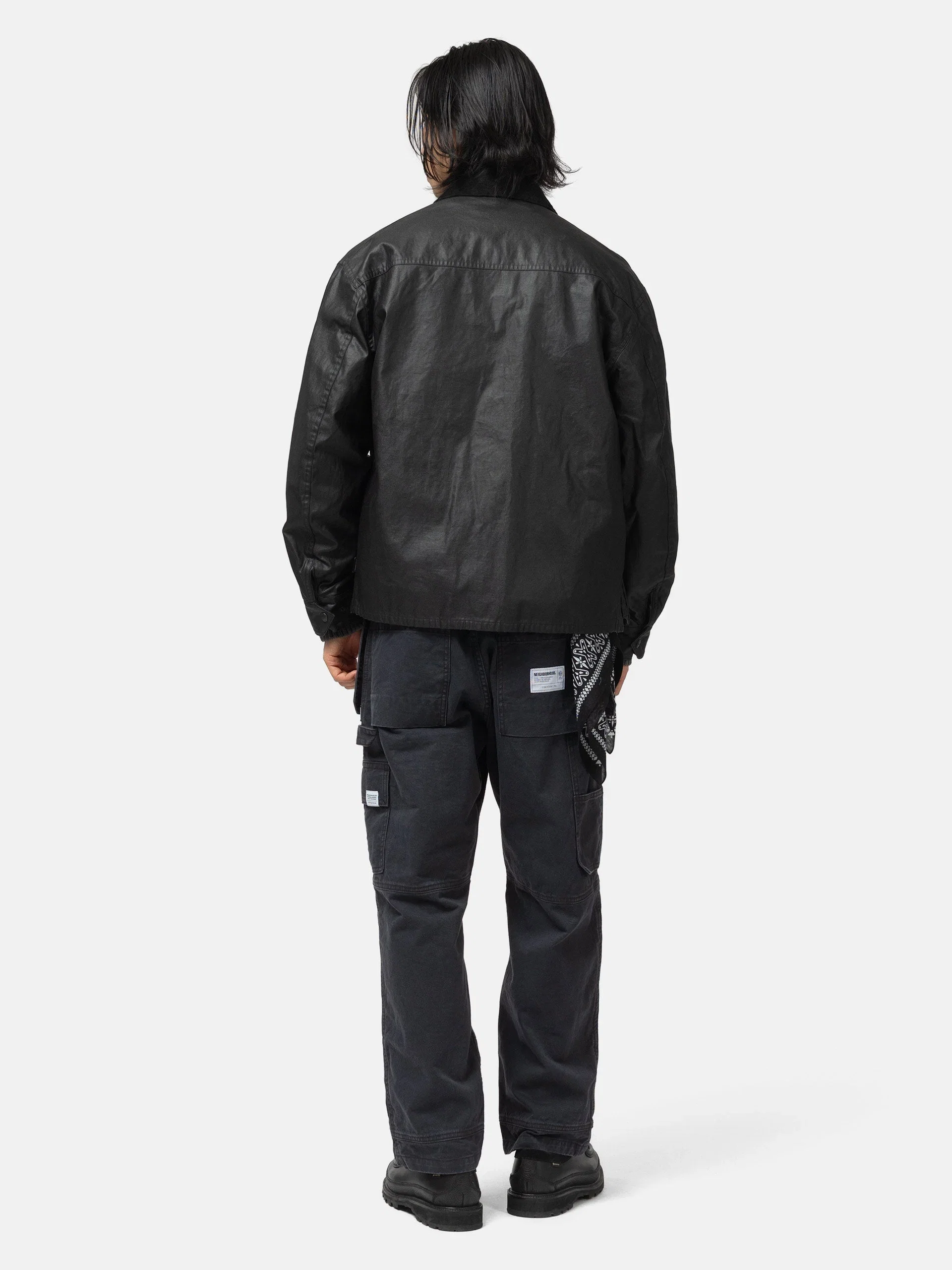 Neighborhood Coated Field Jacket Black