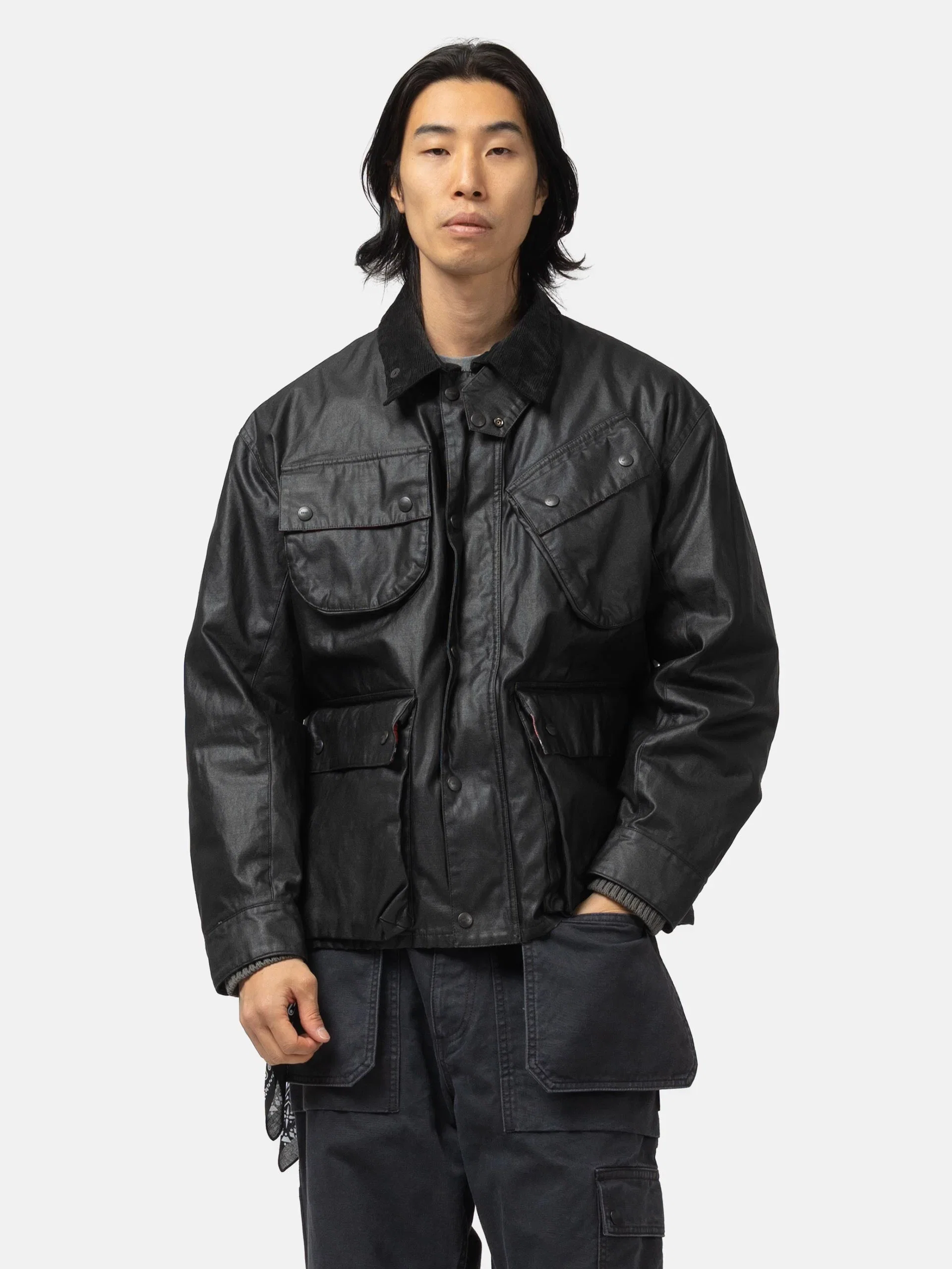 Neighborhood Coated Field Jacket Black