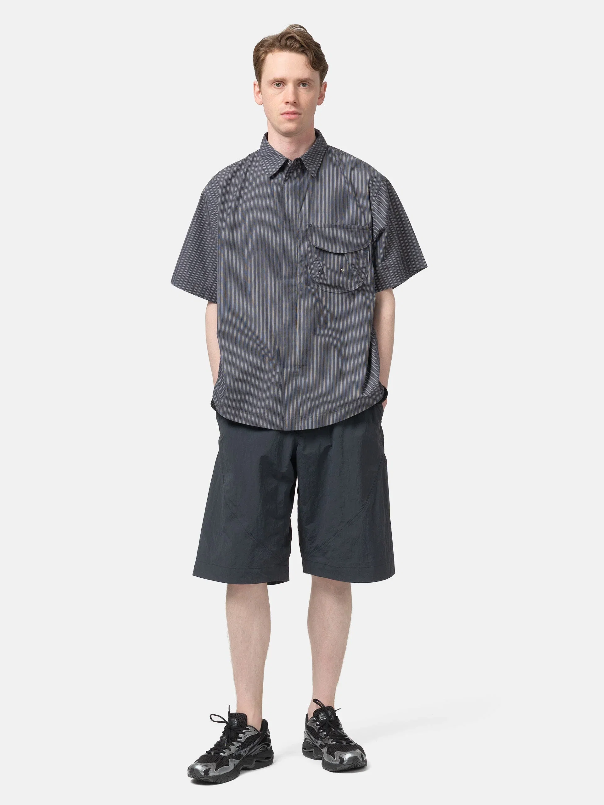 Goldwin 0 Retroreflective Short Sleeved Shirt Deep Charcoal