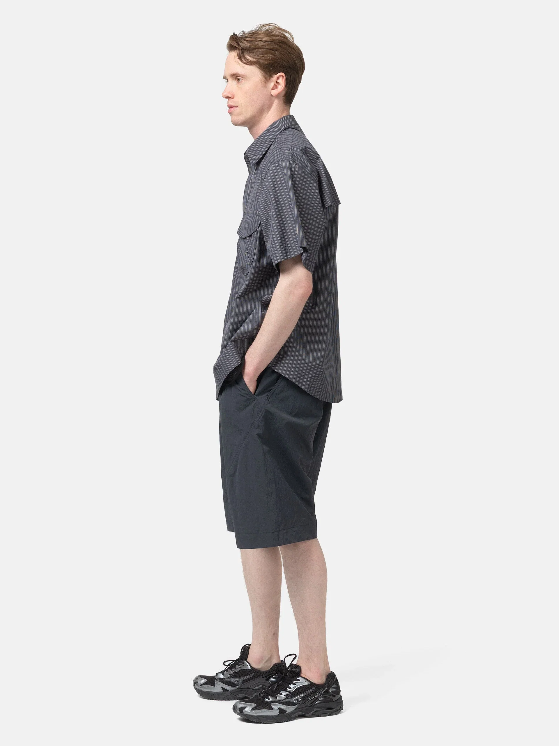 Goldwin 0 Helicoid Pocket Shorts Ink Black