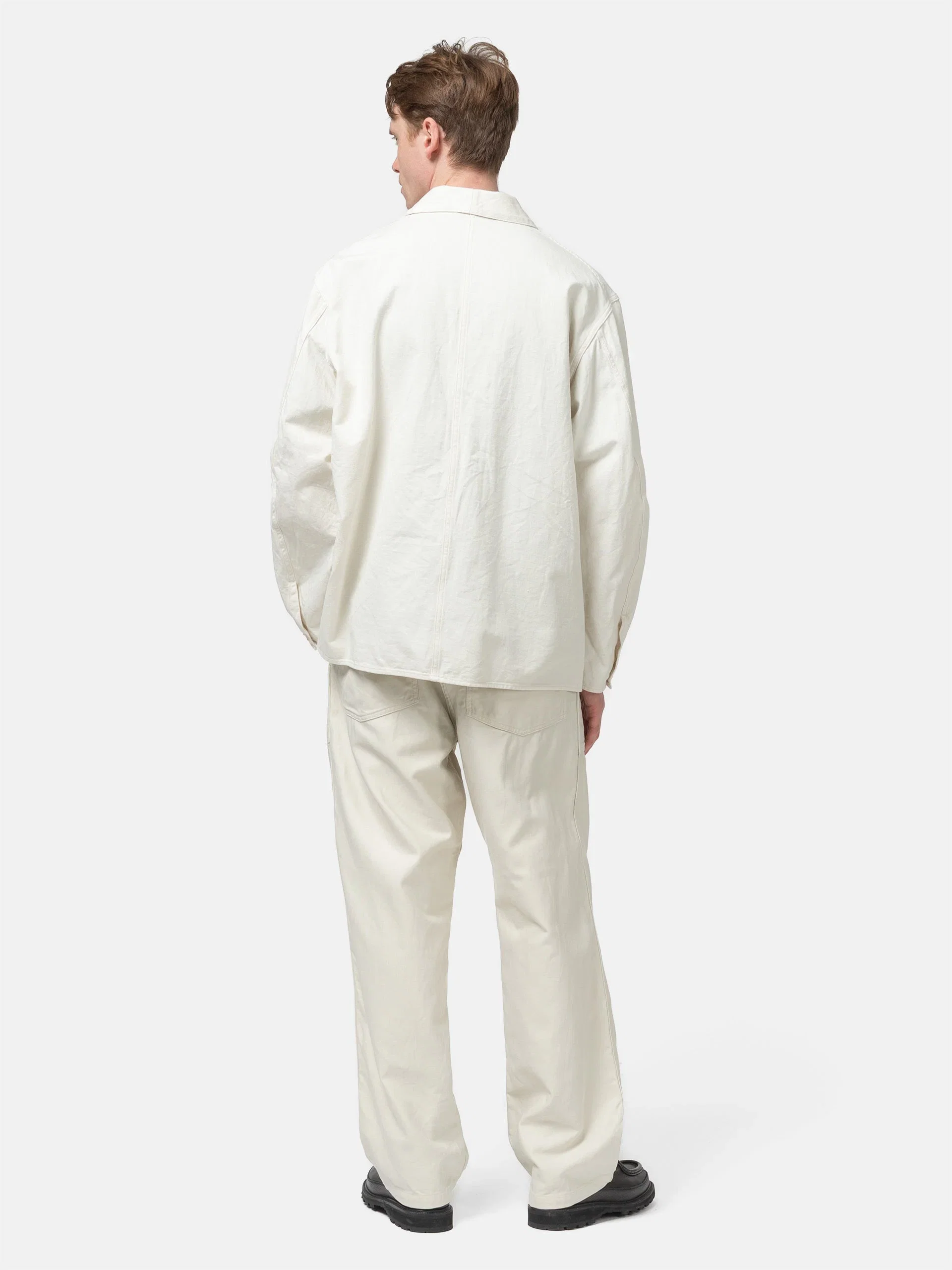 Kaptain Sunshine Cotton Drill Coverall Jacket Ecru