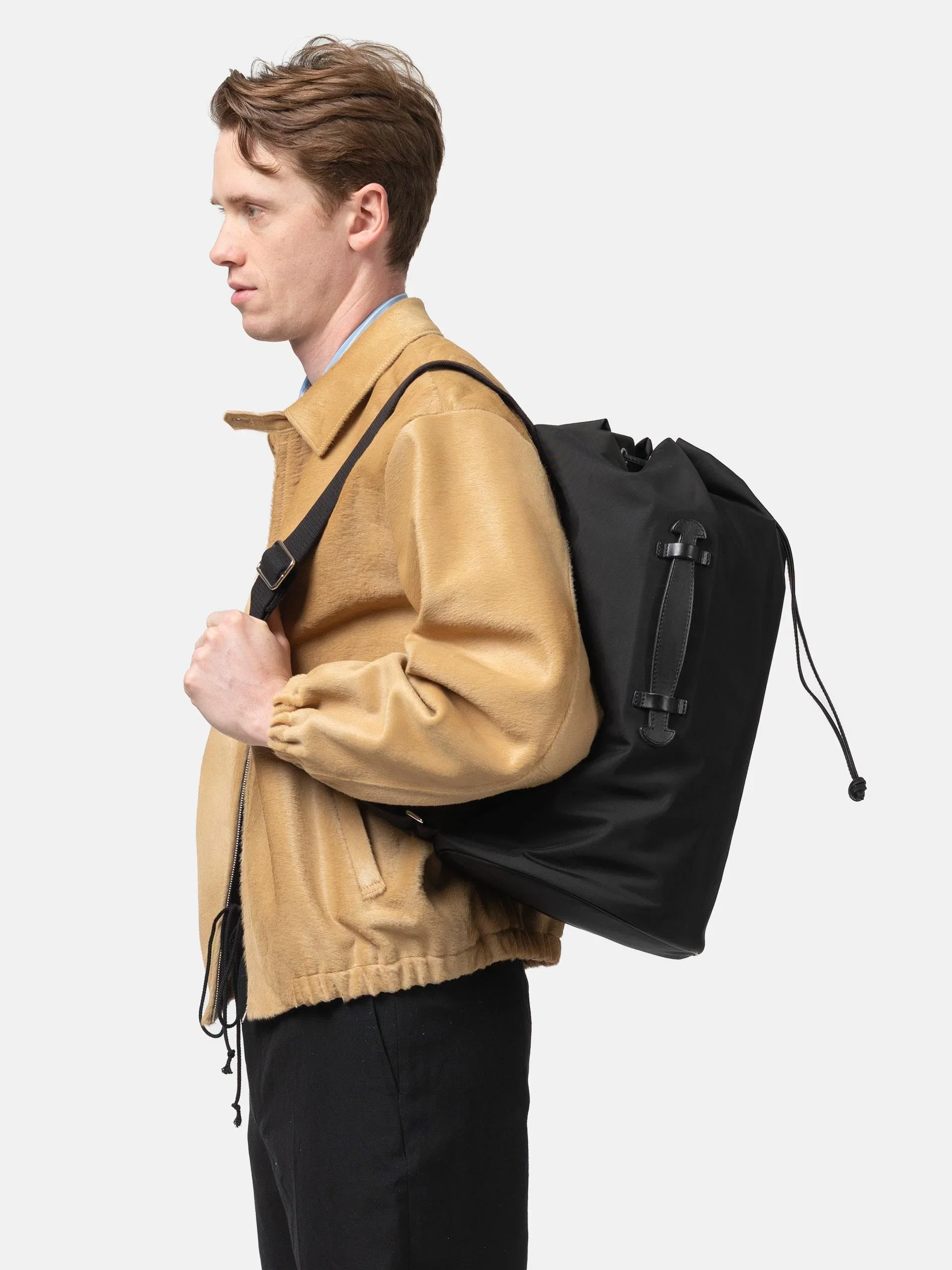 Auralee Cordura Nylon Shoulder Bag Black