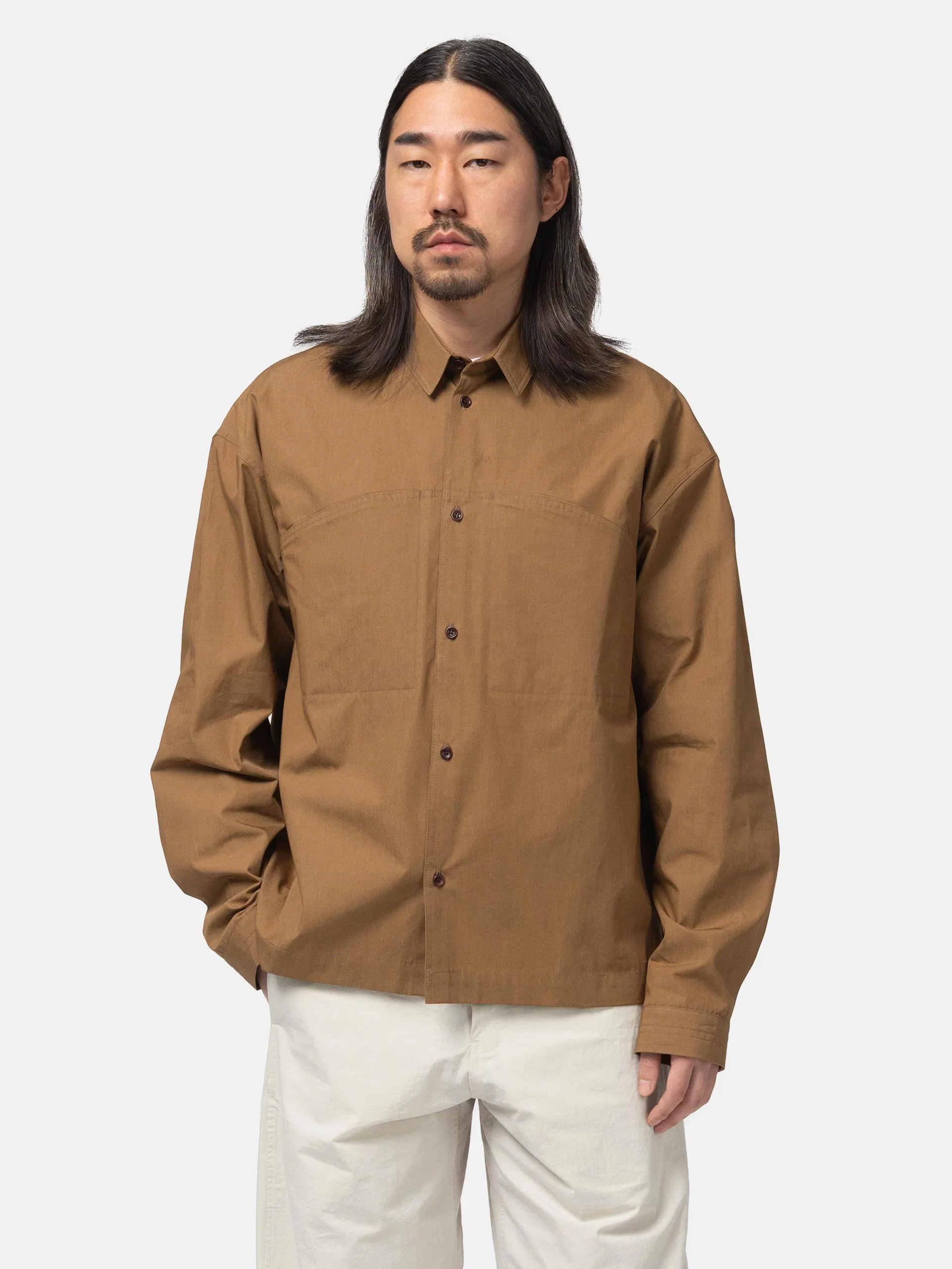 SAGE NATION Oval Shirt Tan