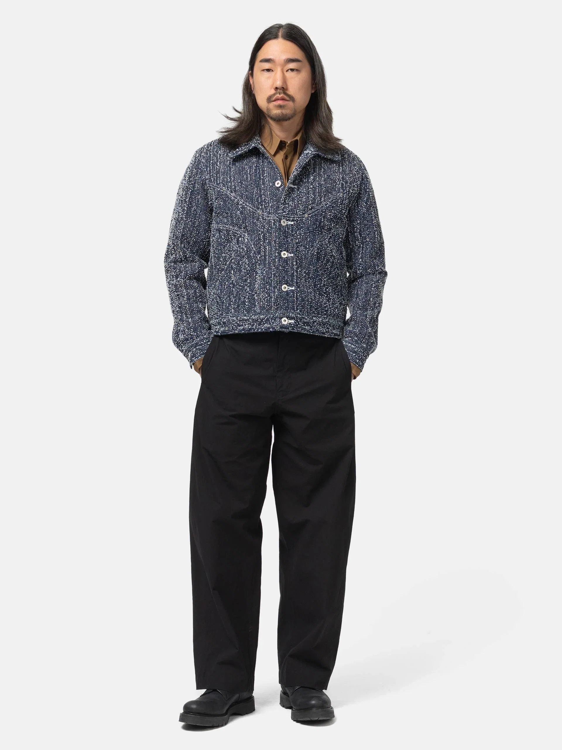 SAGE NATION Denim Jiji Jacket Indigo Needle Punch