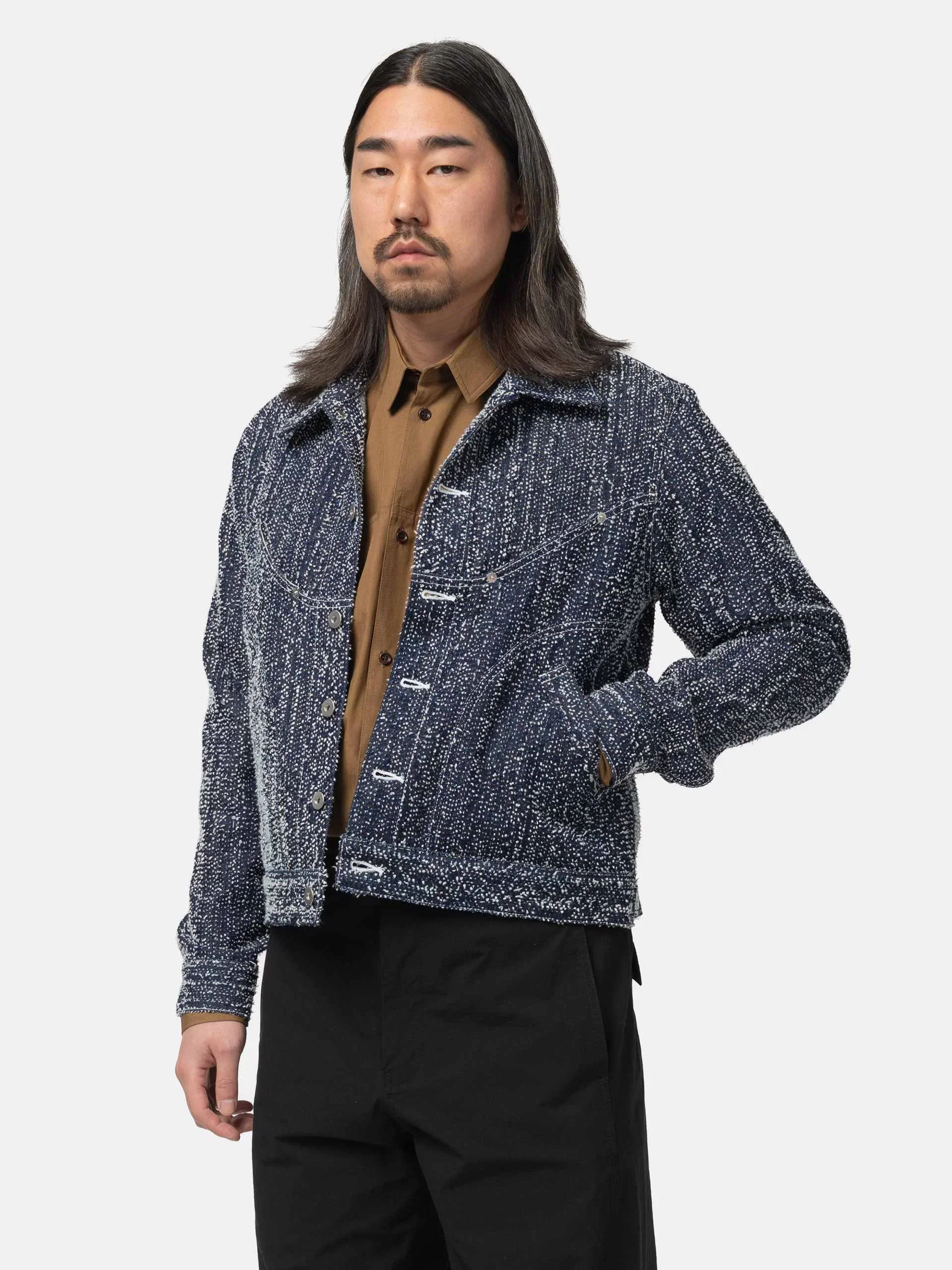 SAGE NATION Denim Jiji Jacket Indigo Needle Punch