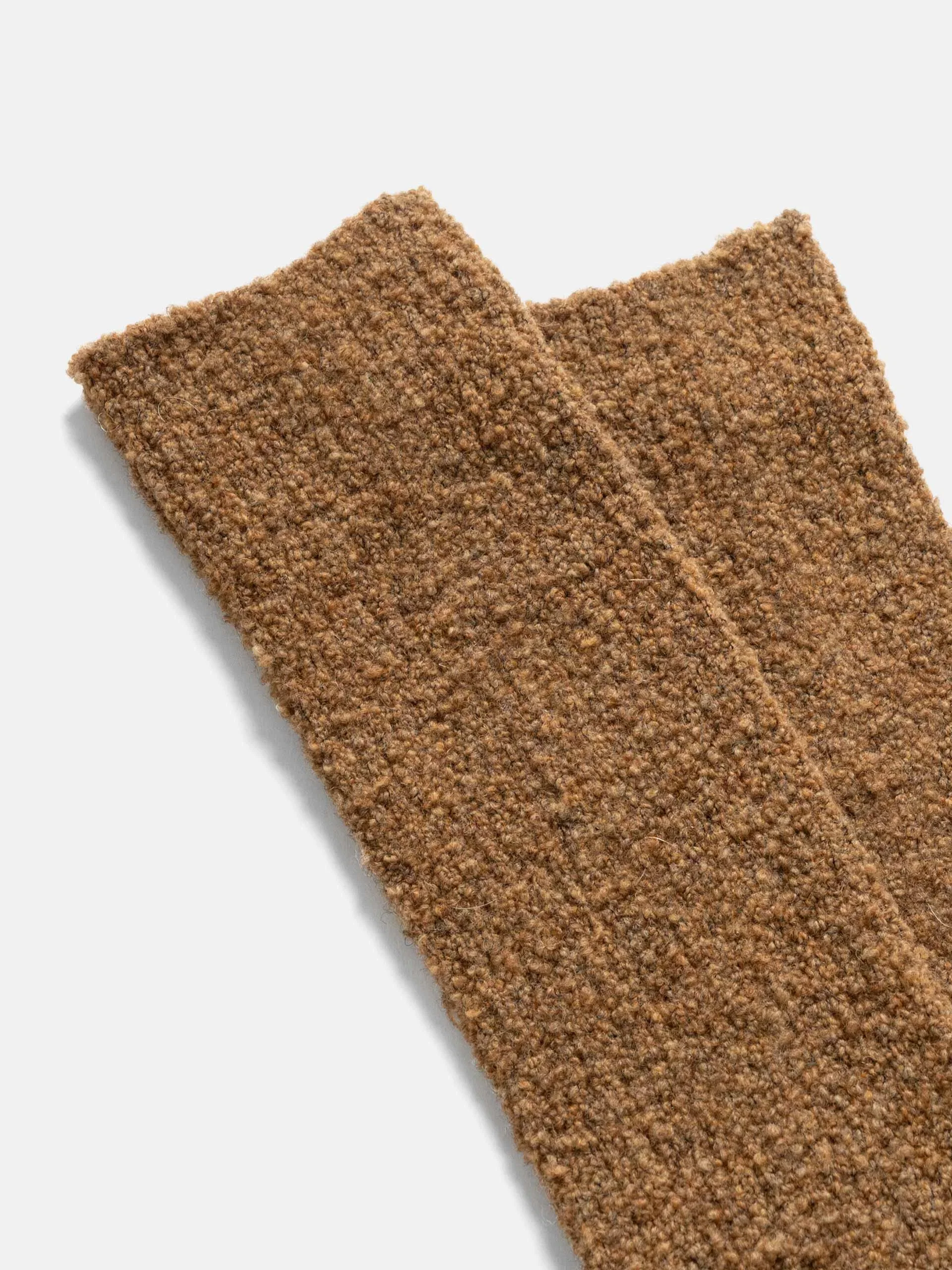 RoToTo R1636 Merino Boucle Socks Camel