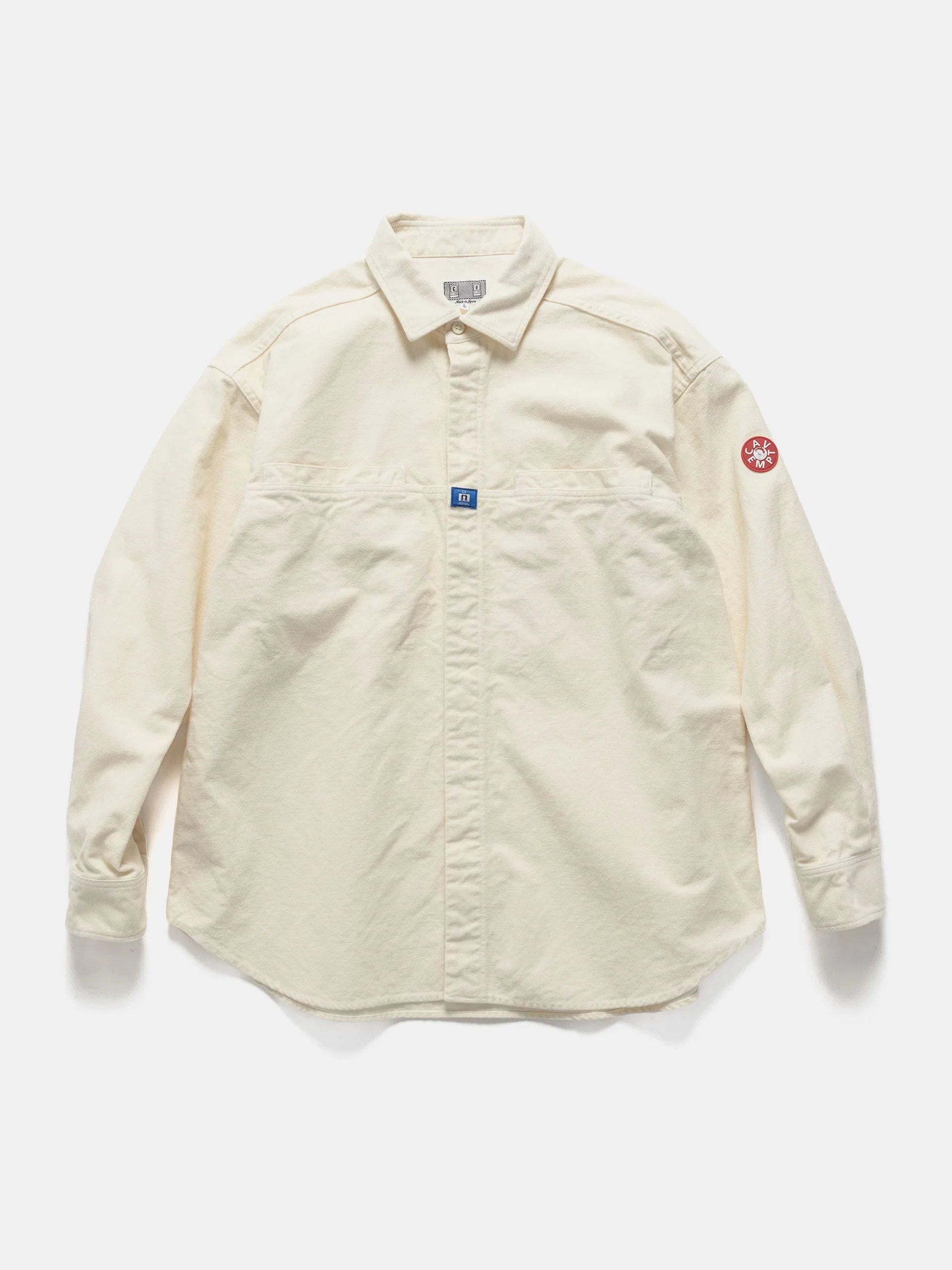 Cav Empt Cotton Design Big Shirt White