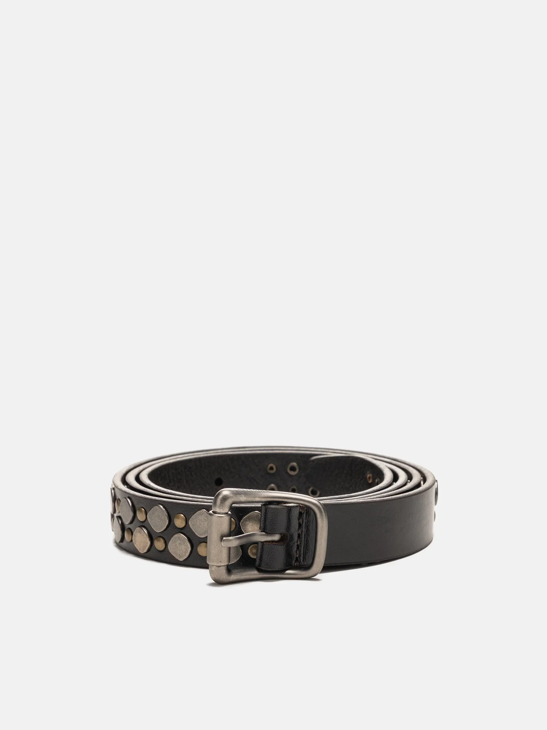 LEMAIRE Rio Studs Belt 20 Dark Brown