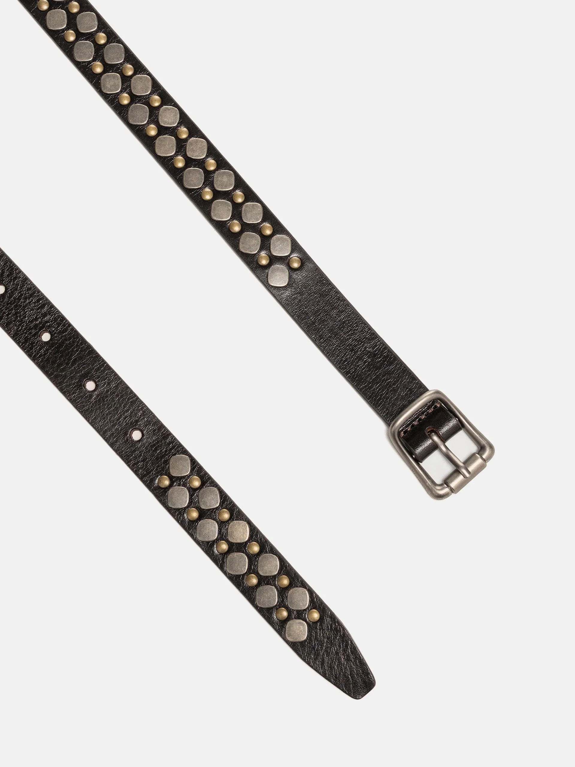 LEMAIRE Rio Studs Belt 20 Dark Brown
