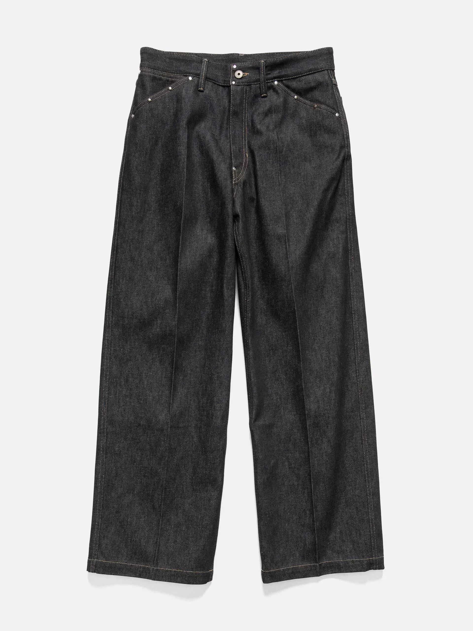 LEMAIRE Wide Pants With Studs Slate