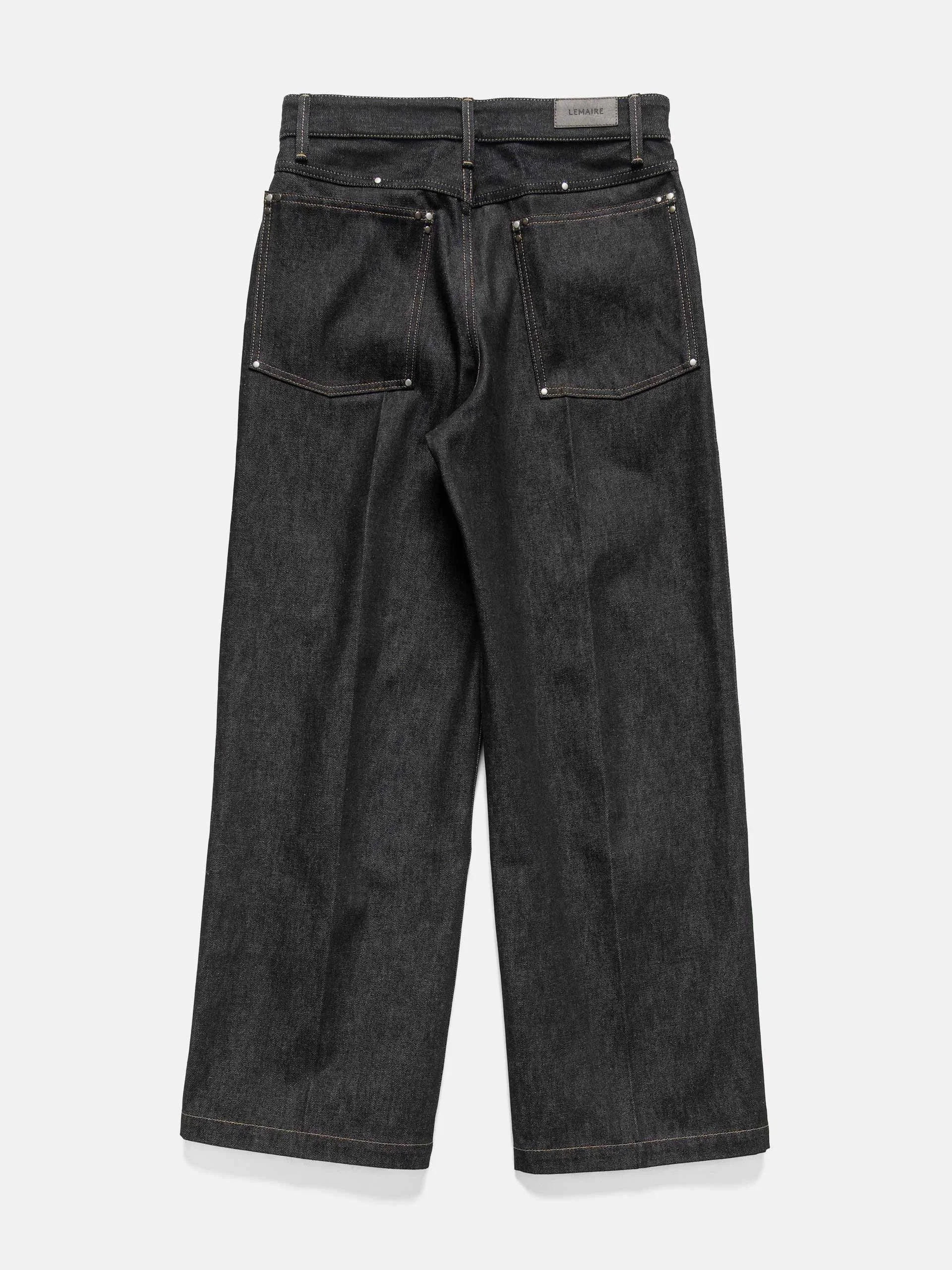 LEMAIRE Wide Pants With Studs Slate