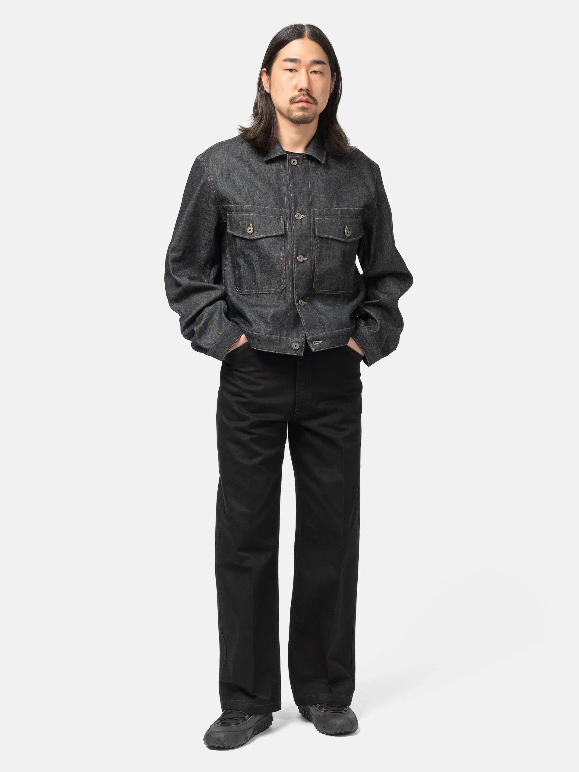 LEMAIRE Wide Pants Black