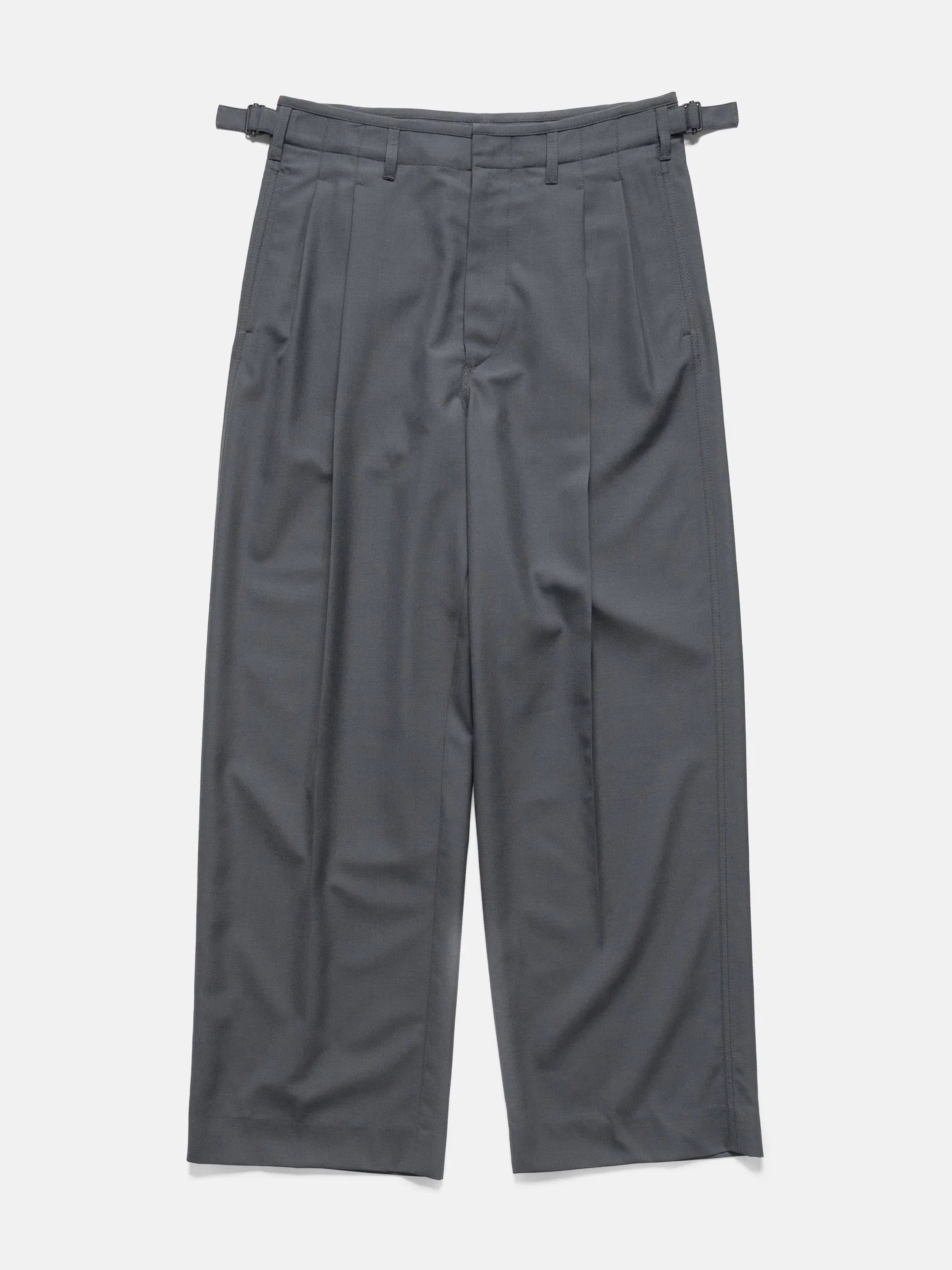 LEMAIRE Pleated Tailored Pants Carbon