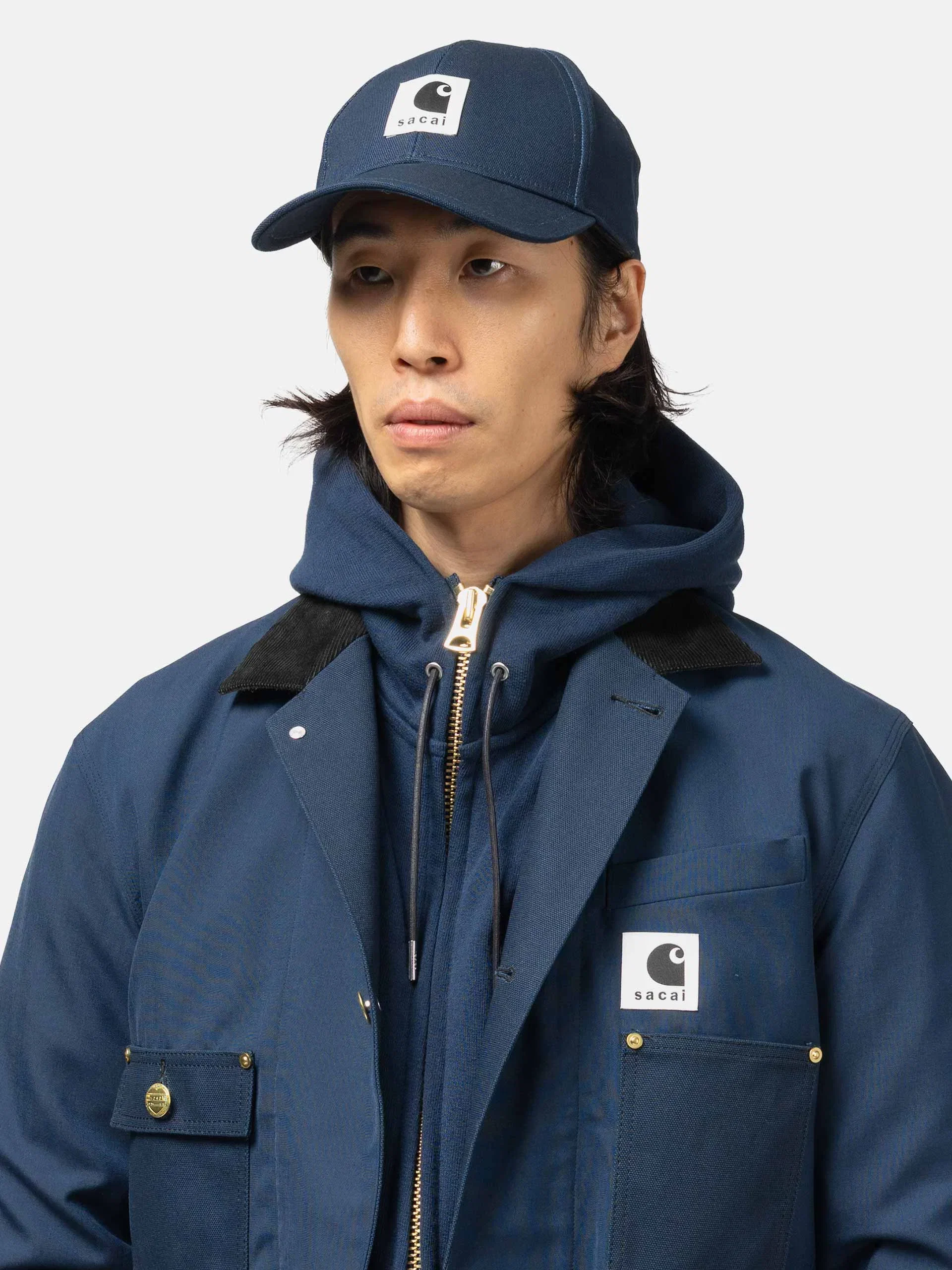 Sacai x Carhartt WIP Duck Cap Blue