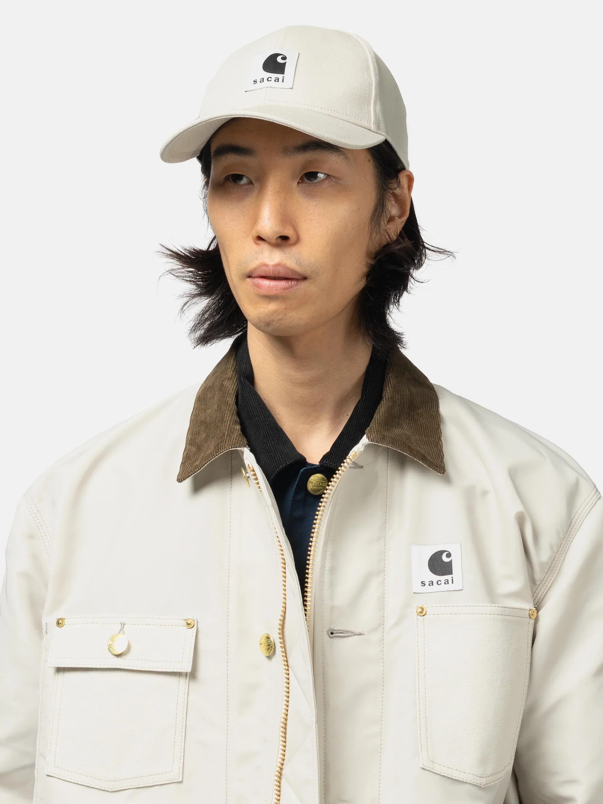 Sacai x Carhartt WIP Duck Cap Ivory