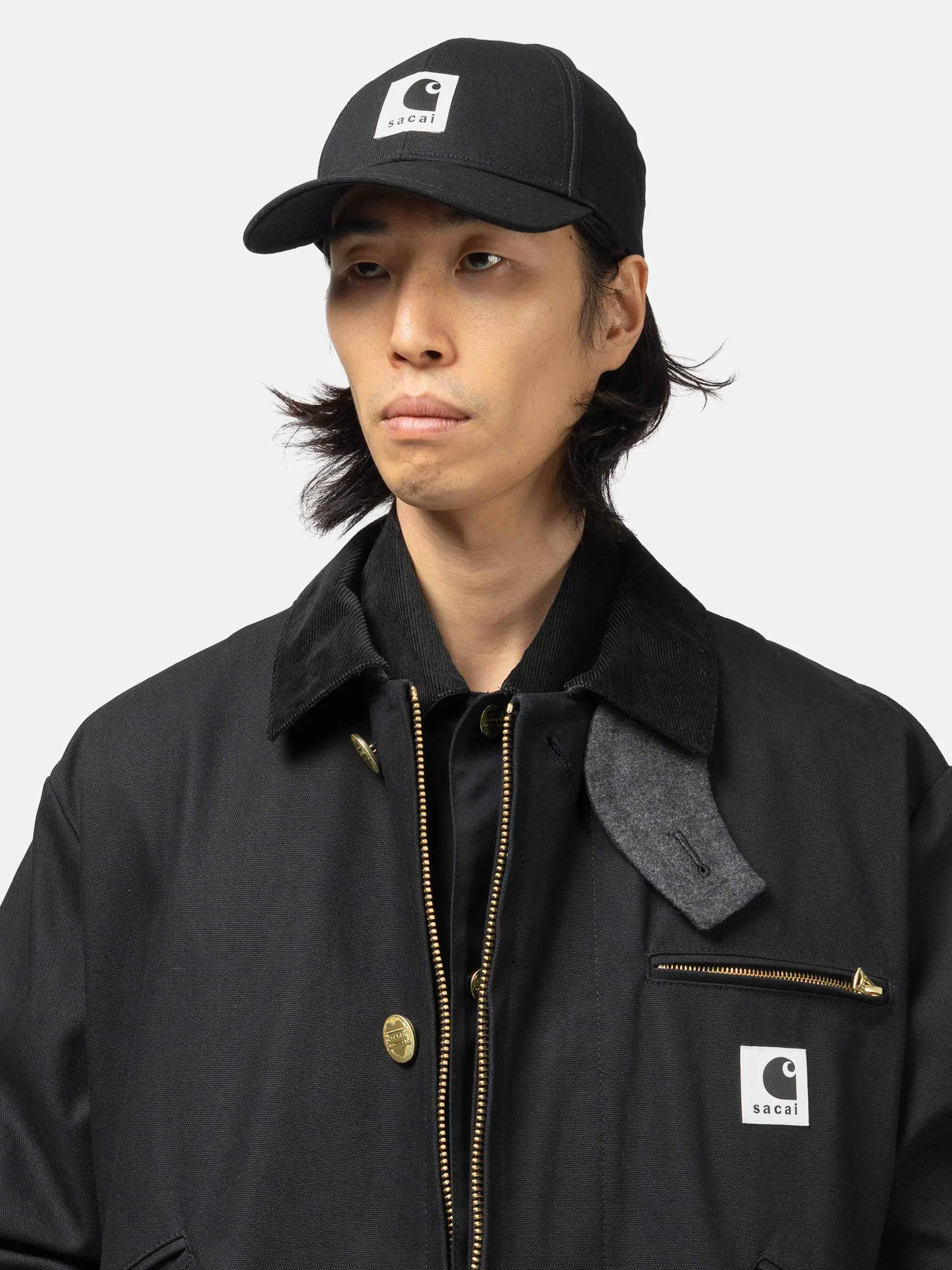 Sacai x Carhartt WIP Duck Cap Black