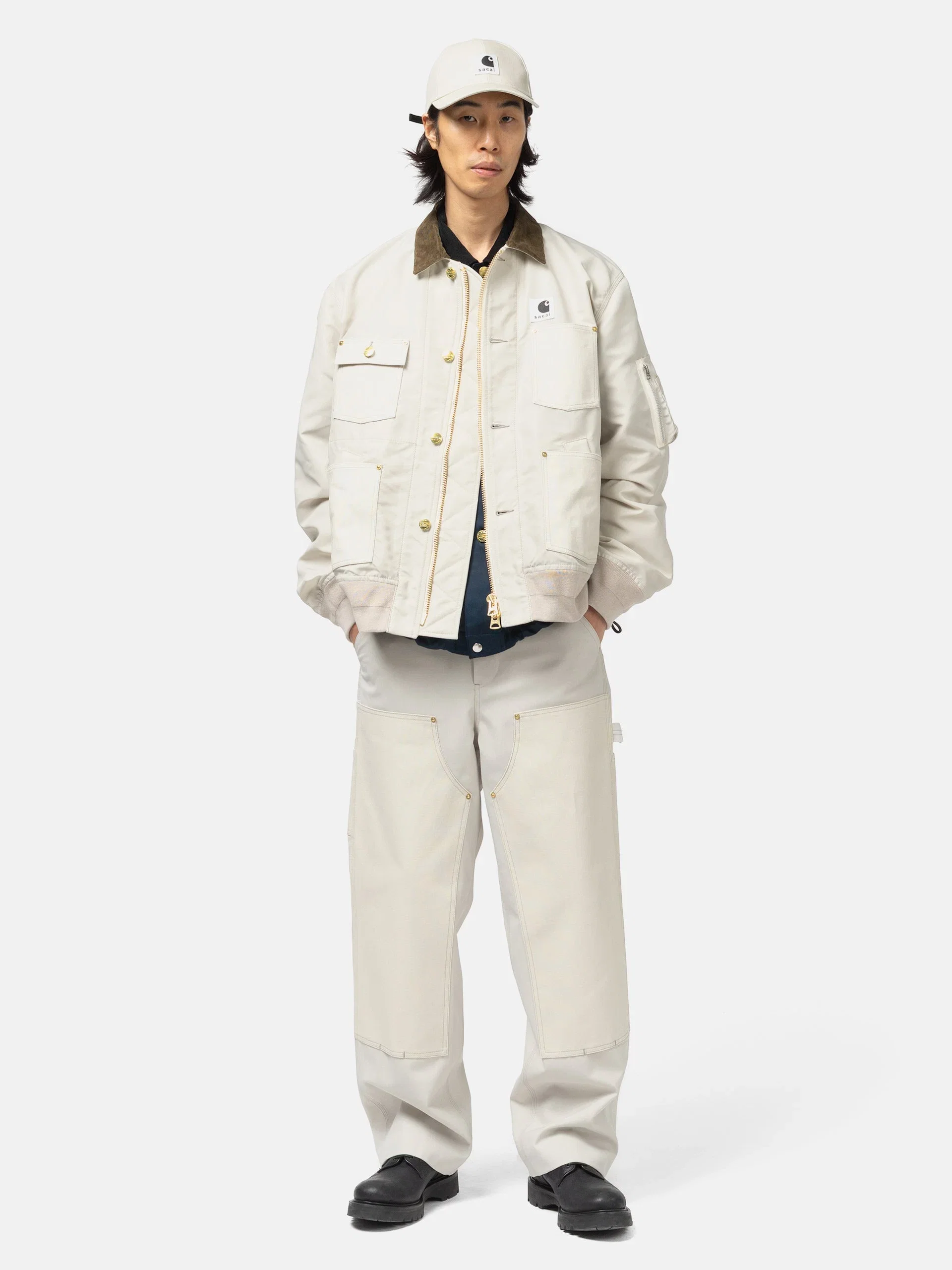 Sacai x Carhartt WIP Duck Pants Ivory