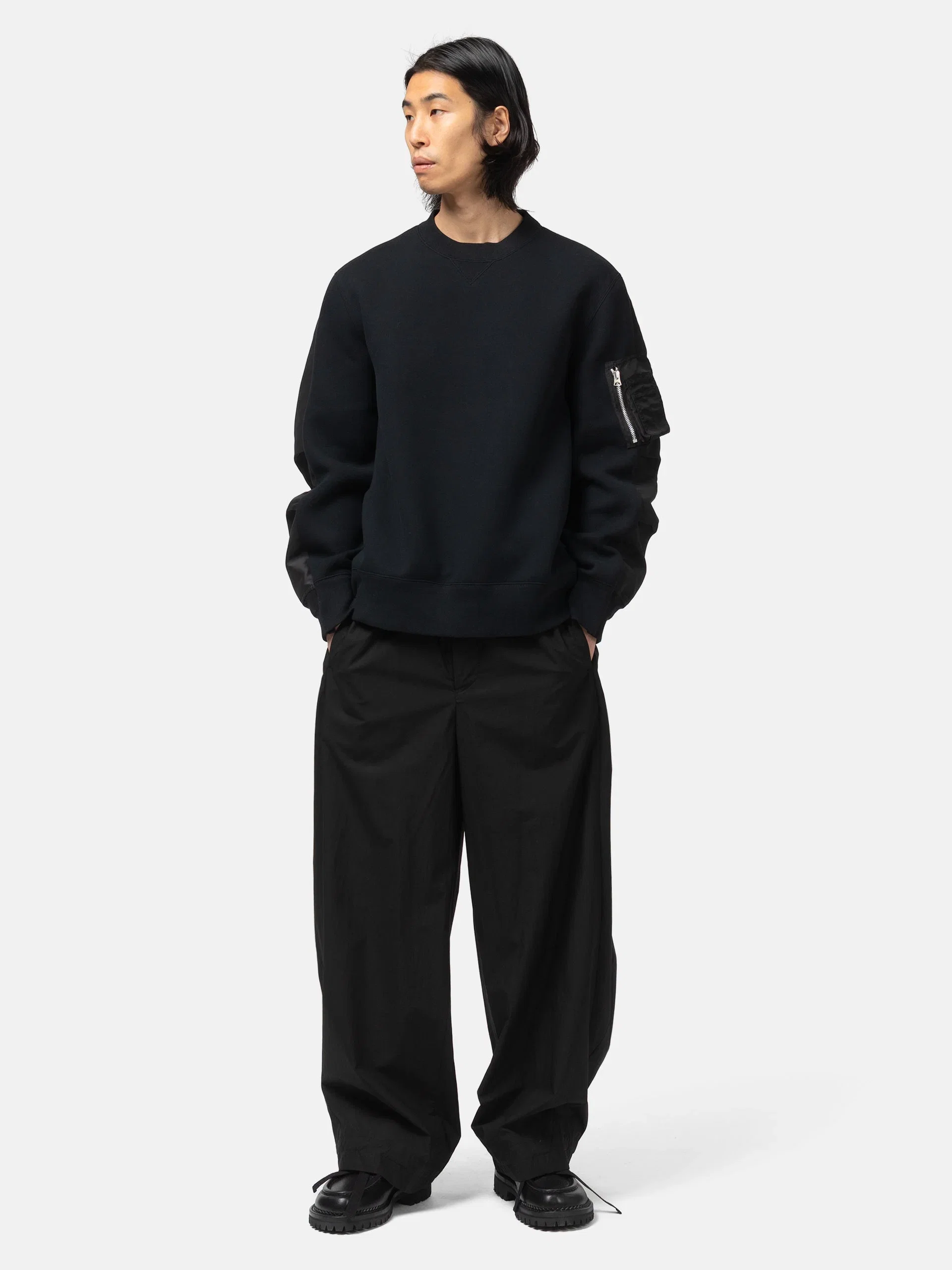 Sacai Cotton Typewriter Pants Black
