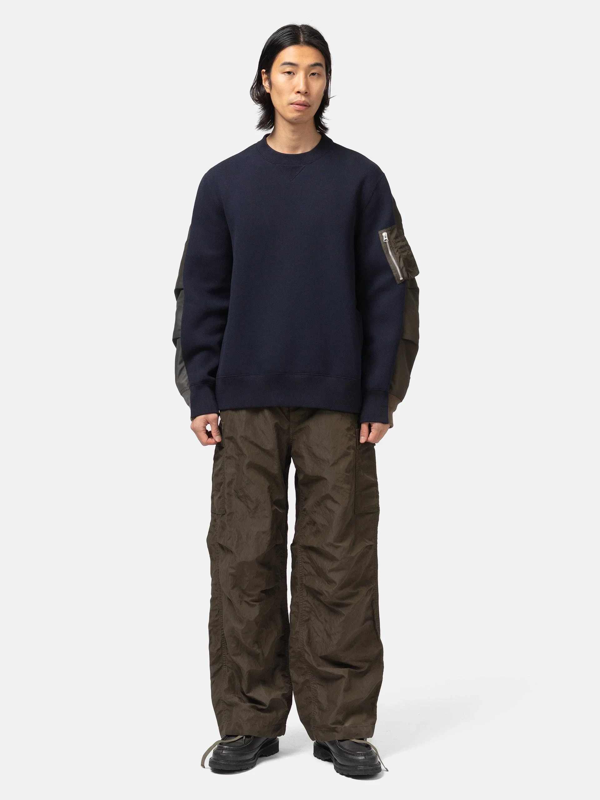 Sacai Treated Nylon Twill Pants Khaki