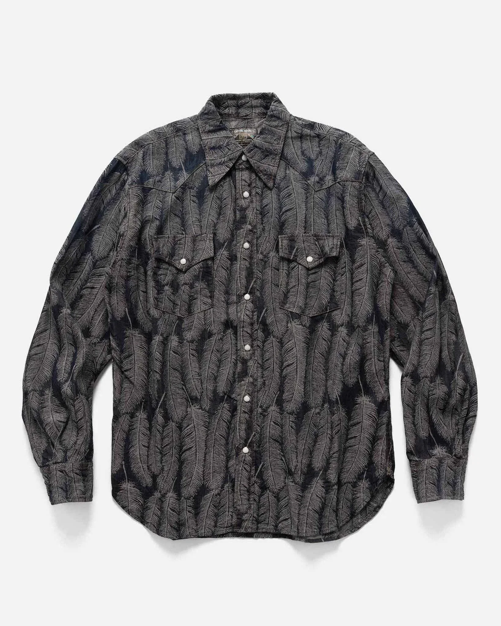 KAPITAL 5oz MAGPIE Denim HUSKY Western Shirt Dark