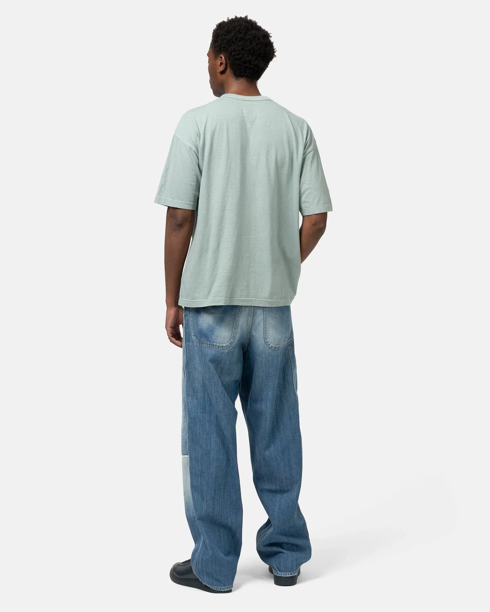 visvim Jumbo Tee S/S DMGD Lt. Green