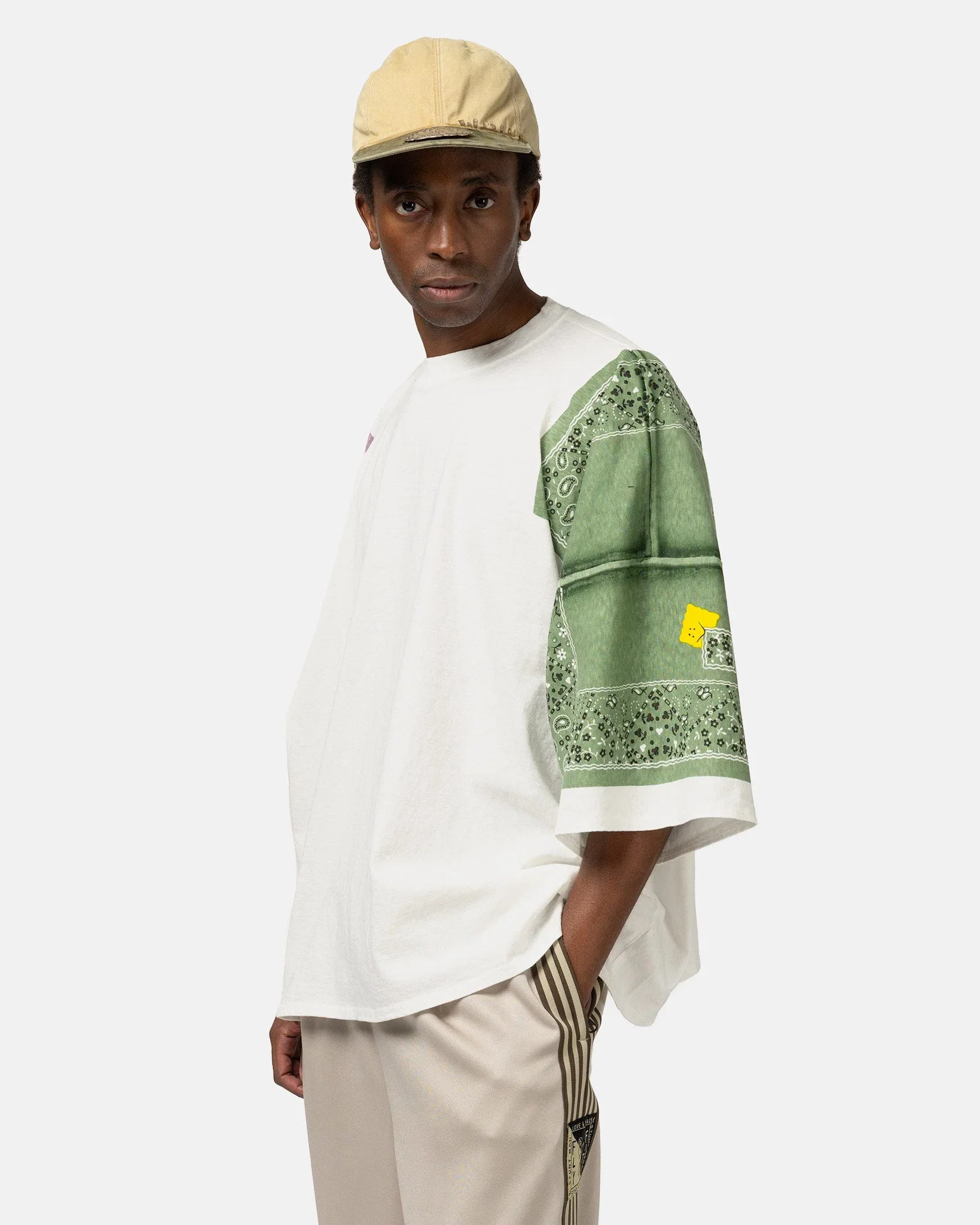 KAPITAL 18.5/-Jersey Bandanna HUGE-T (PECKISH RAINBOWY) Green