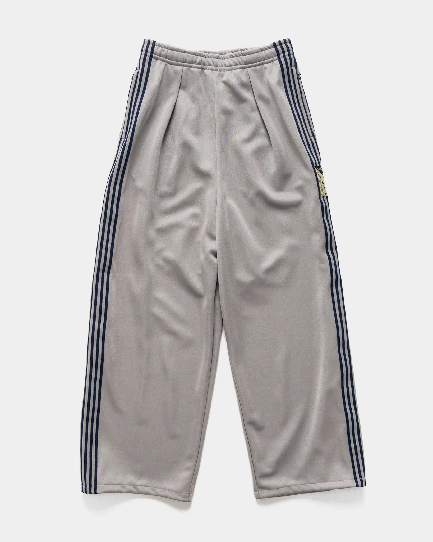 KAPITAL Smooth Jersey Stantman&woman Baggy Track Pants (Banner Stuntman) Grey