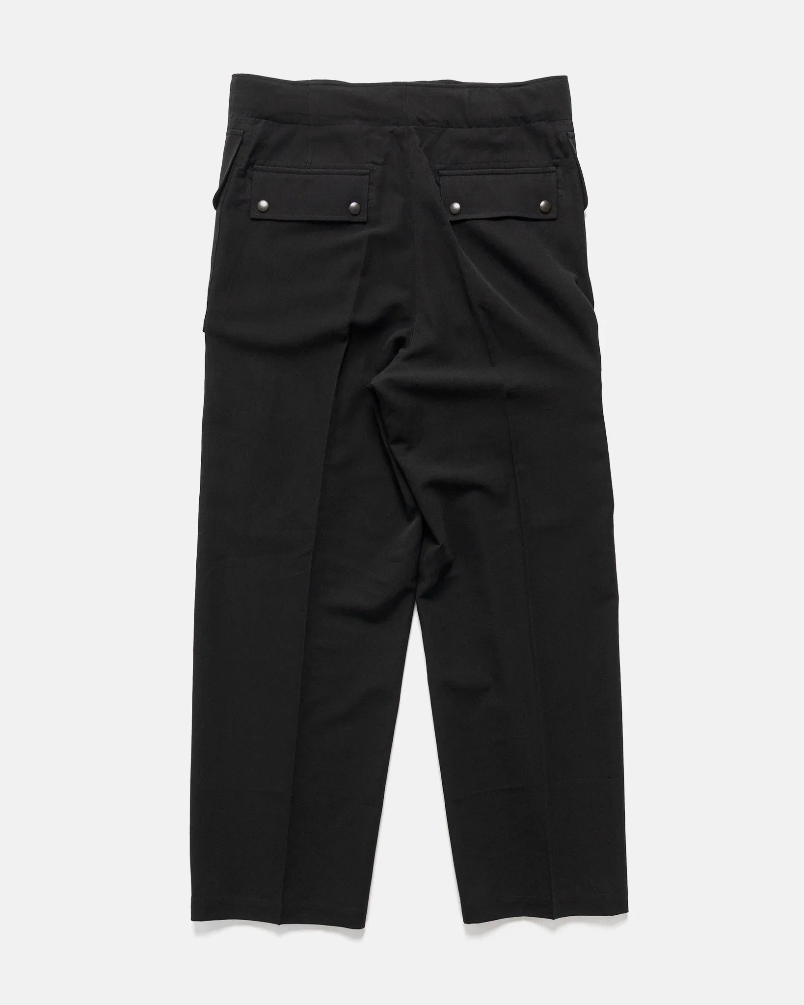 Auralee Light Cotton Wool Viyella Cargo Pants Black