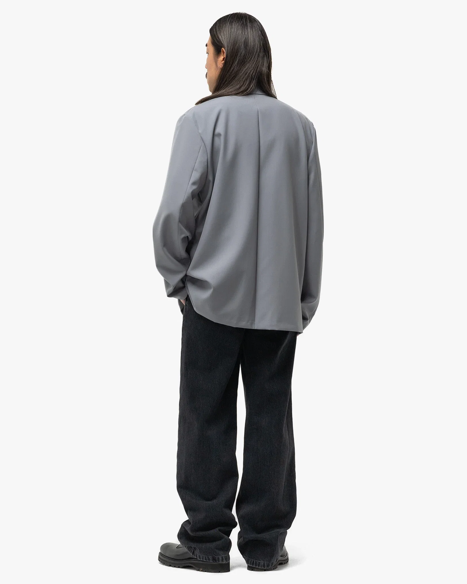 Rier Popeline Jacket Inox Wool