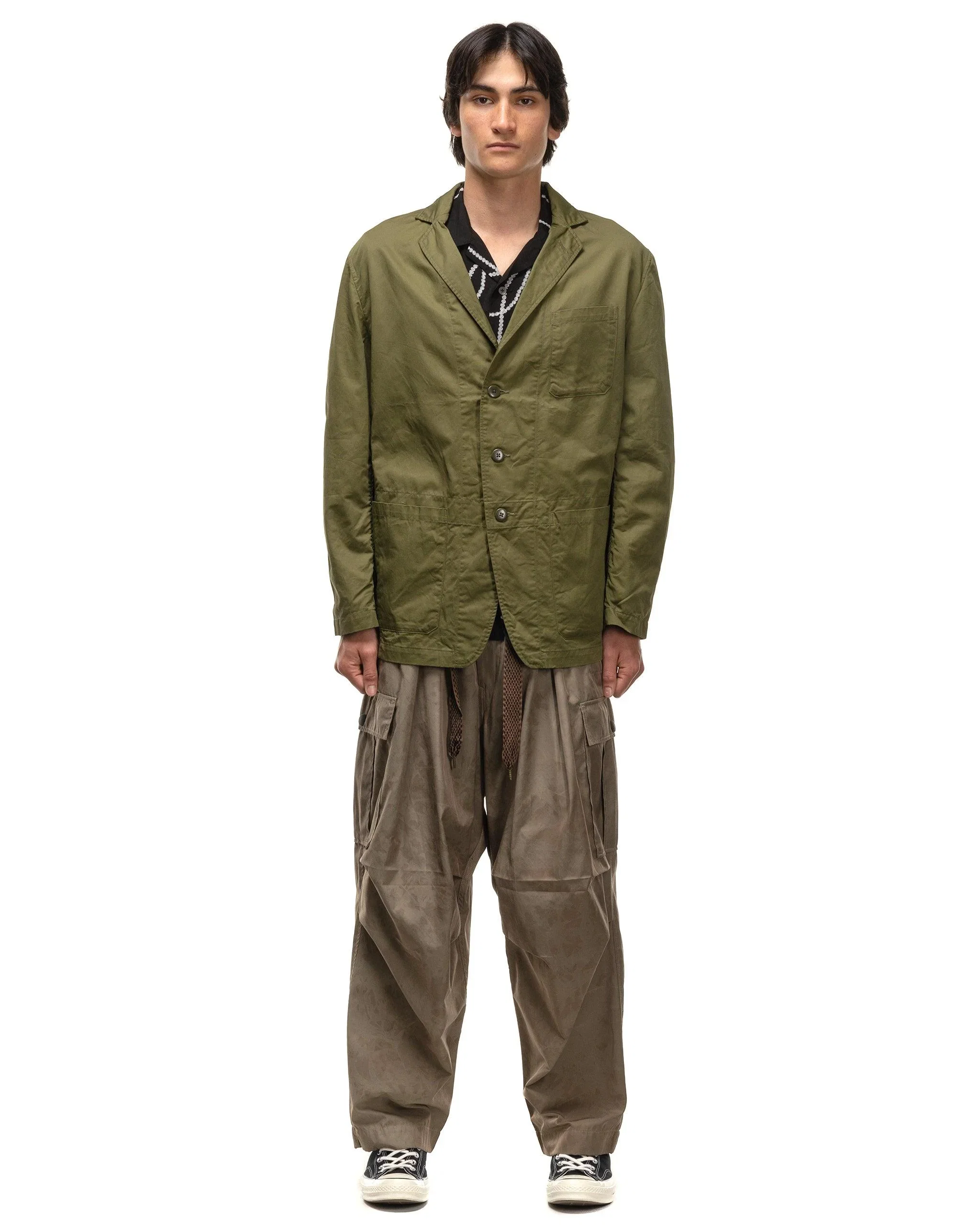 KAPITAL Cotton Linen Chino Cloth RANDONNEUR Bike JKT Khaki