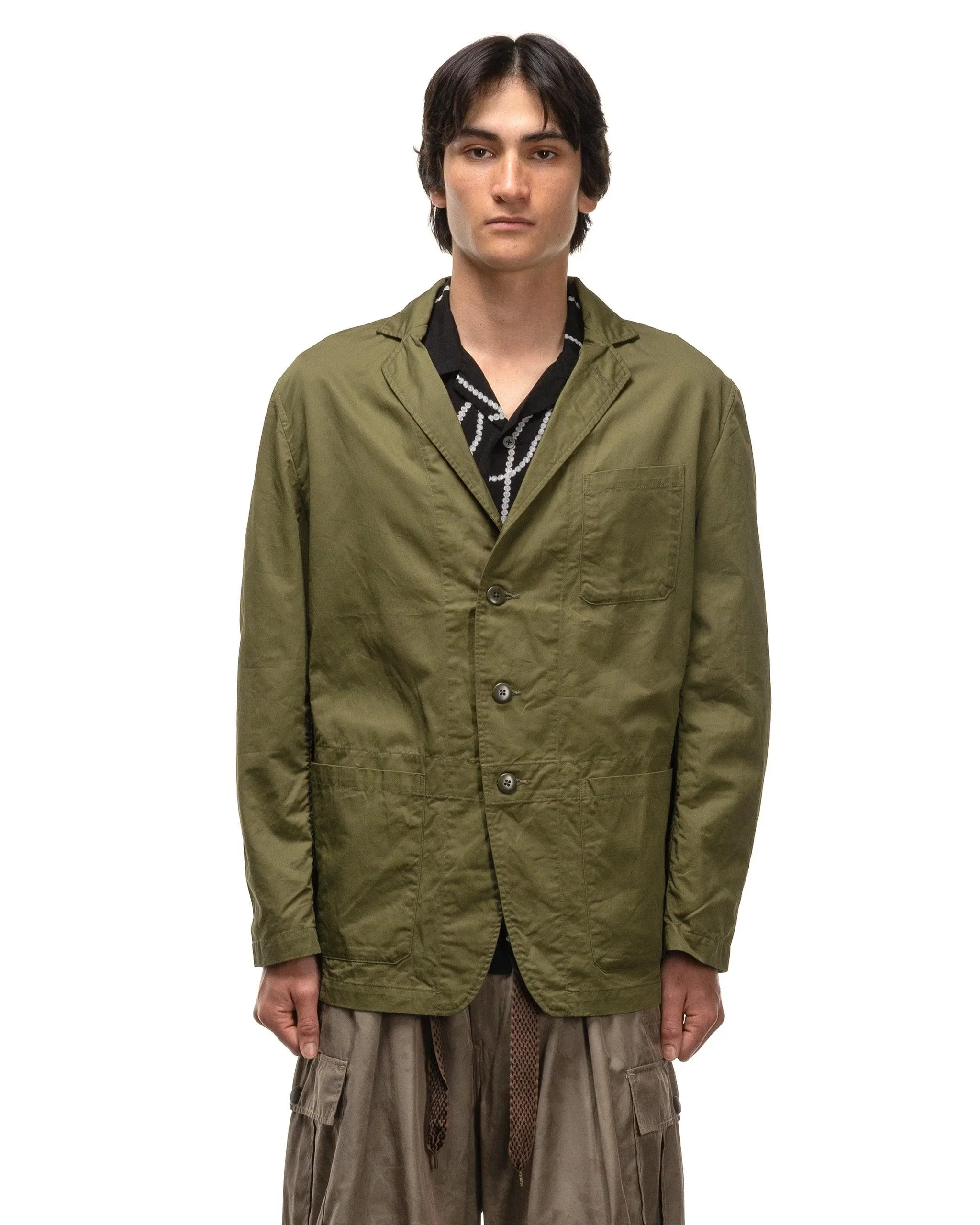 KAPITAL Cotton Linen Chino Cloth RANDONNEUR Bike JKT Khaki