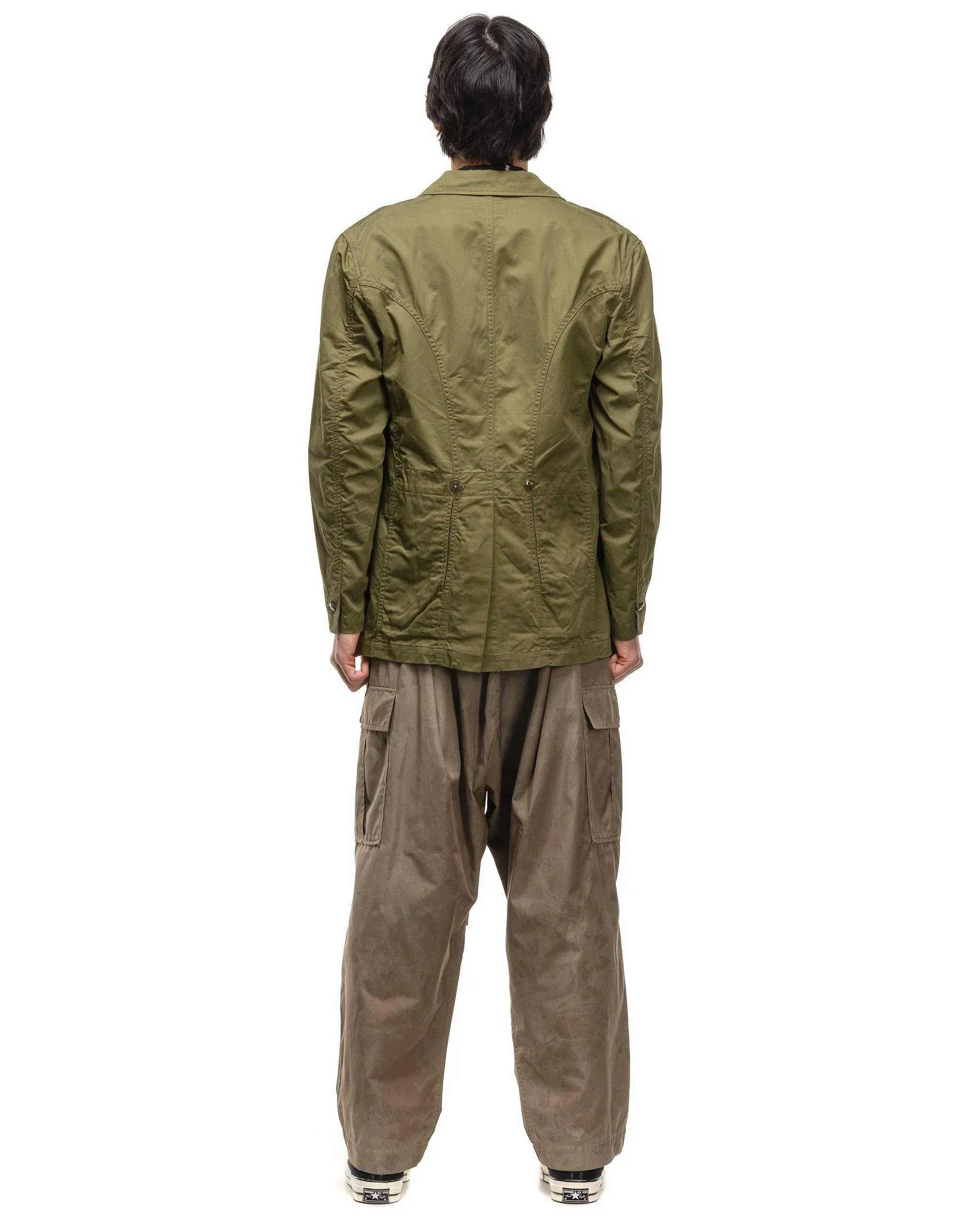 KAPITAL Cotton Linen Chino Cloth RANDONNEUR Bike JKT Khaki
