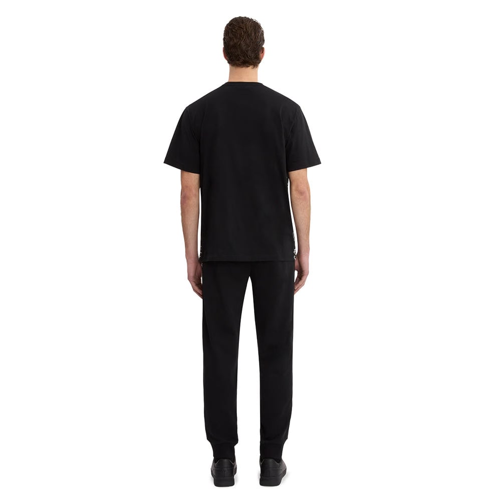 Qasimi Oversized Tape T-Shirt - Black