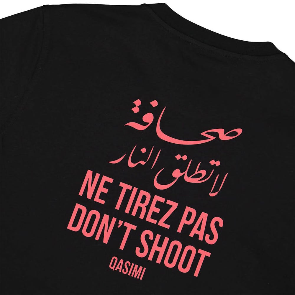 Qasimi Don't Shoot T-Shirt - Black