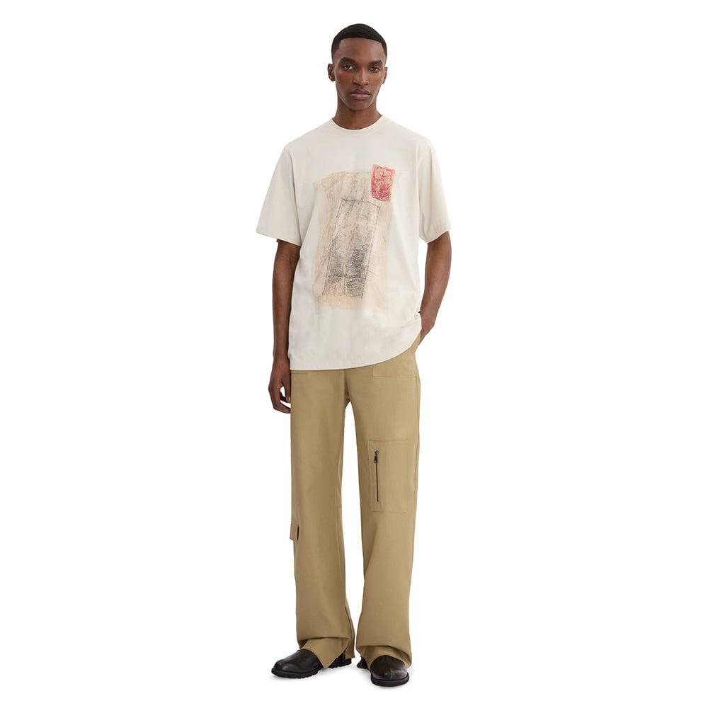 Qasimi Dala Nasser T-Shirt - Moonbeam White