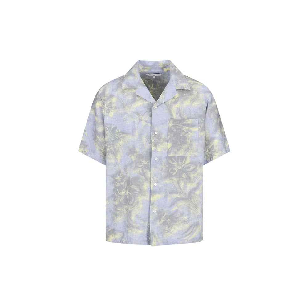 Maison Kitsuné Resort Shirt - Arctic Ice/Pastel Yellow