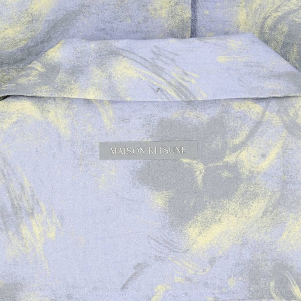 Maison Kitsuné Resort Shirt - Arctic Ice/Pastel Yellow
