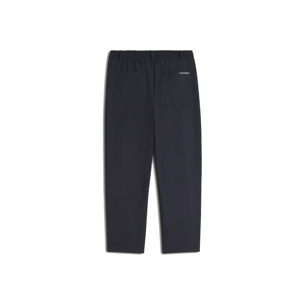Maison Kitsuné Cropped Pleated Pants - Classic Navy