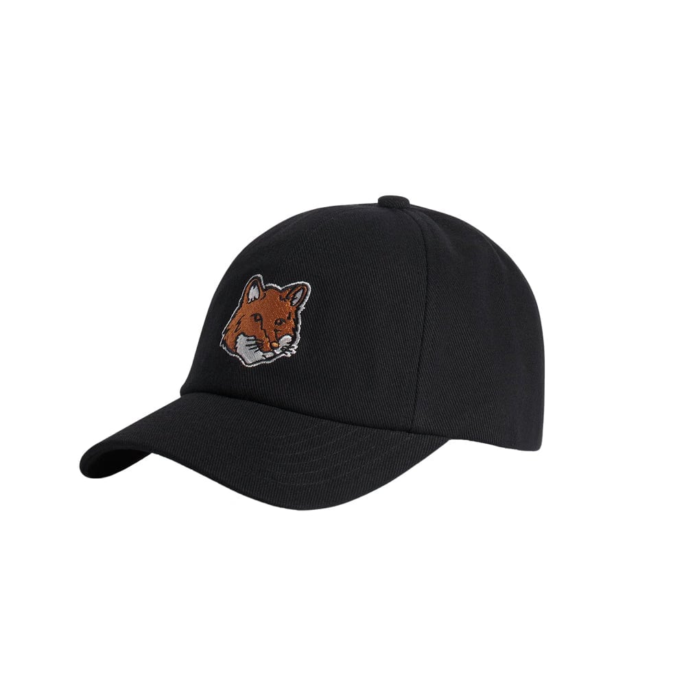 Maison Kitsuné Fox Head Cap - Black