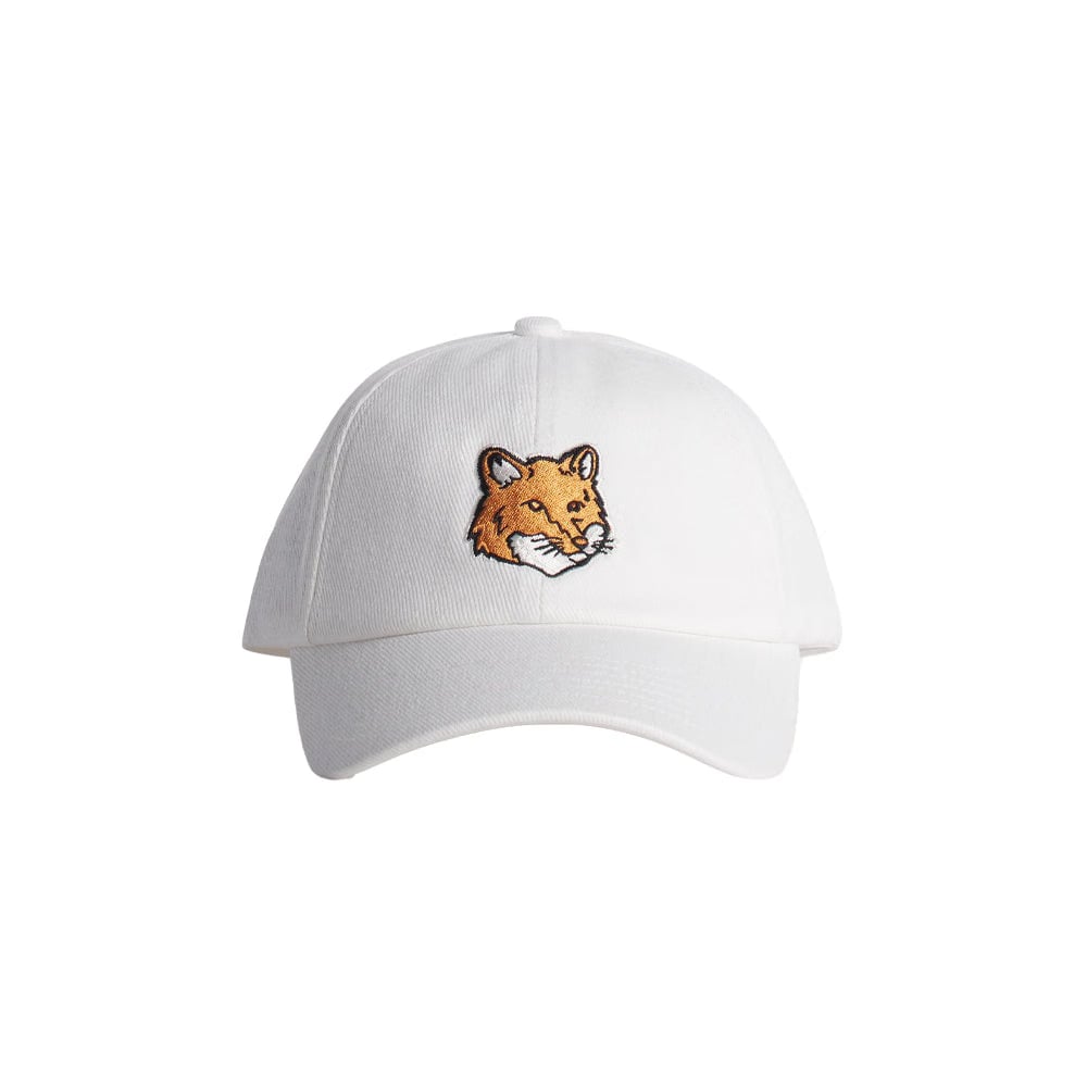 Maison Kitsuné Fox Head Cap - White