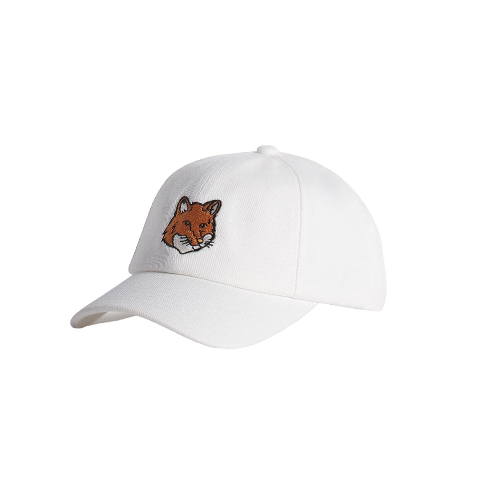 Maison Kitsuné Fox Head Cap - White