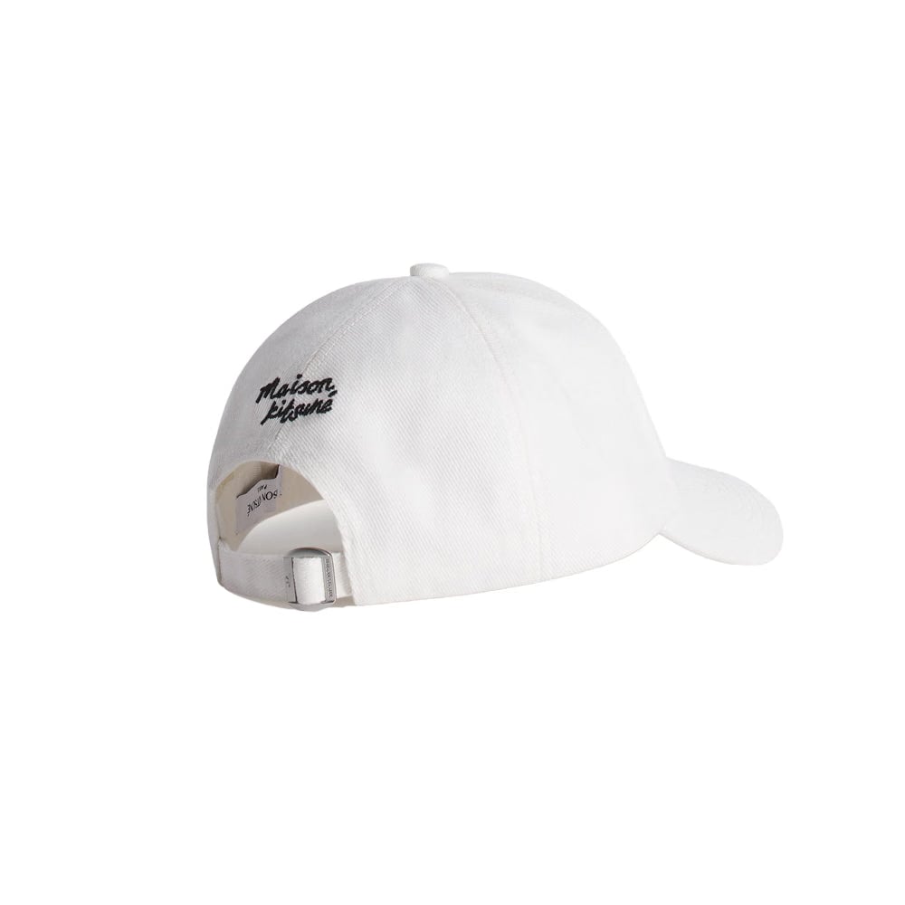 Maison Kitsuné Fox Head Cap - White