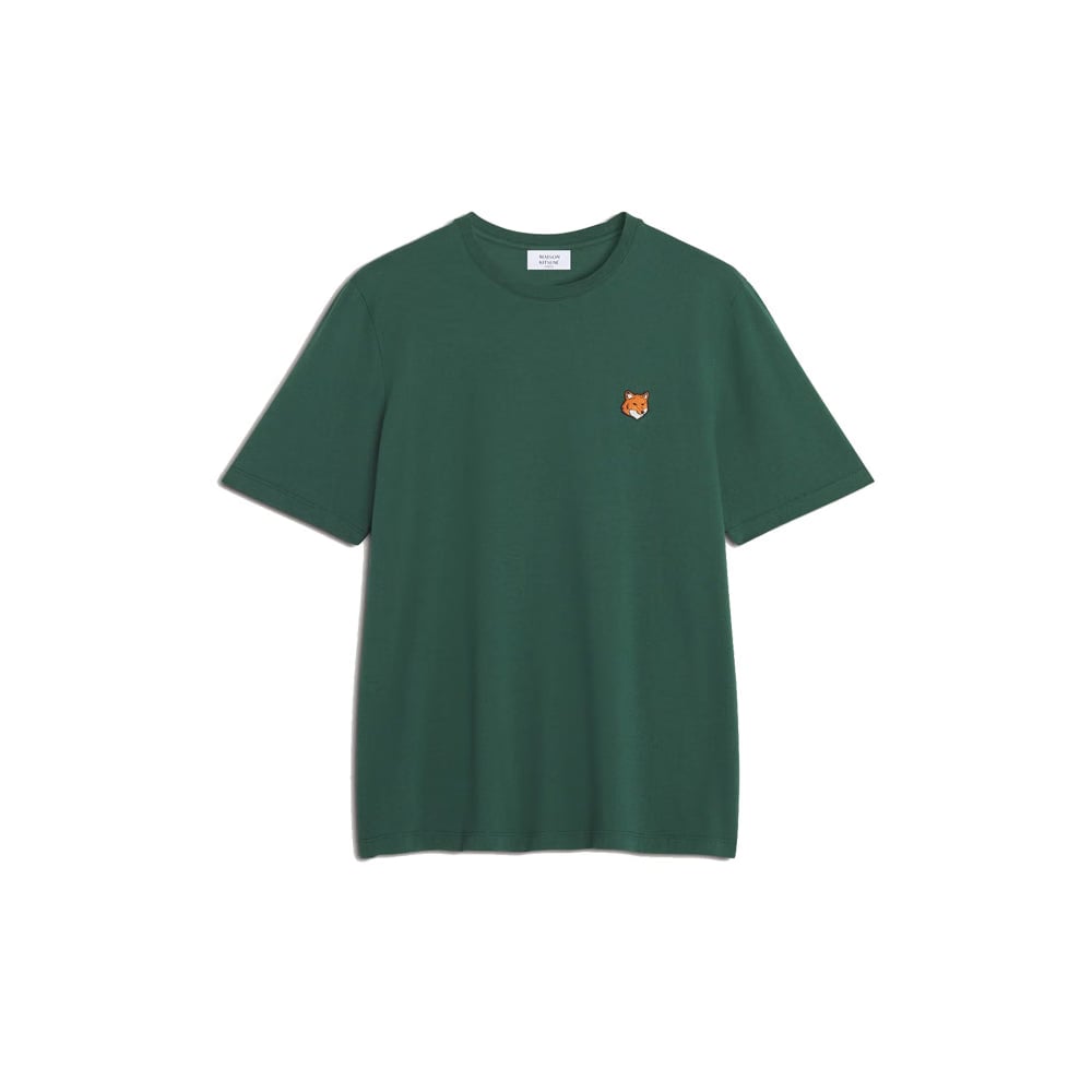 Maison Kitsuné Fox Head Regular T-Shirt - Bottle Green