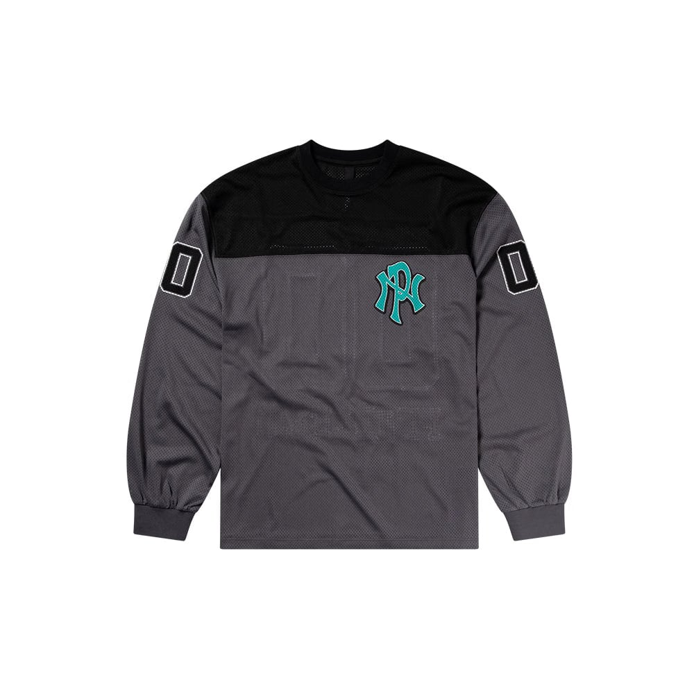 NO PROBLEMO NYP Sports Poly LS Jersey - Charcoal