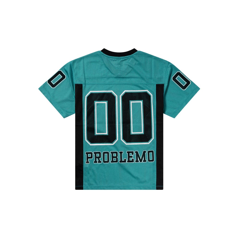 NO PROBLEMO NYP Sports Poly SS Jersey - Aqua