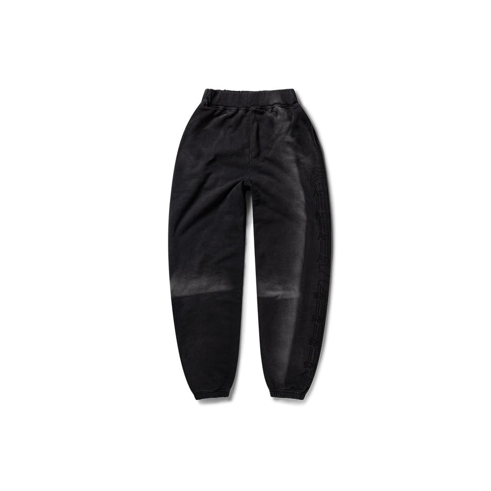 Aries Sunbleached Temple Sweatpant - Black