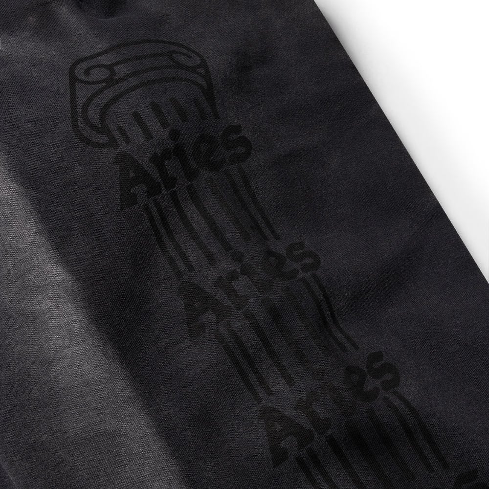 Aries Sunbleached Temple Sweatpant - Black