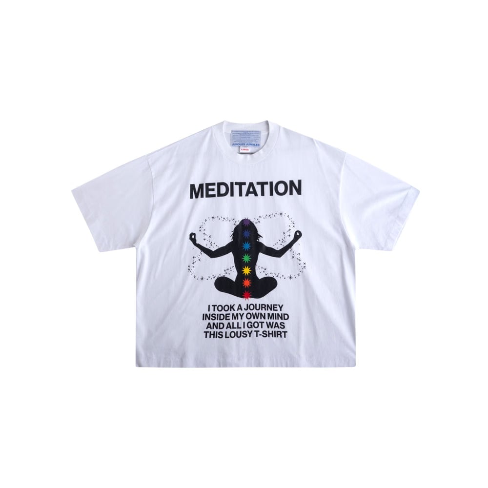 jungles Meditation SS Tee - White