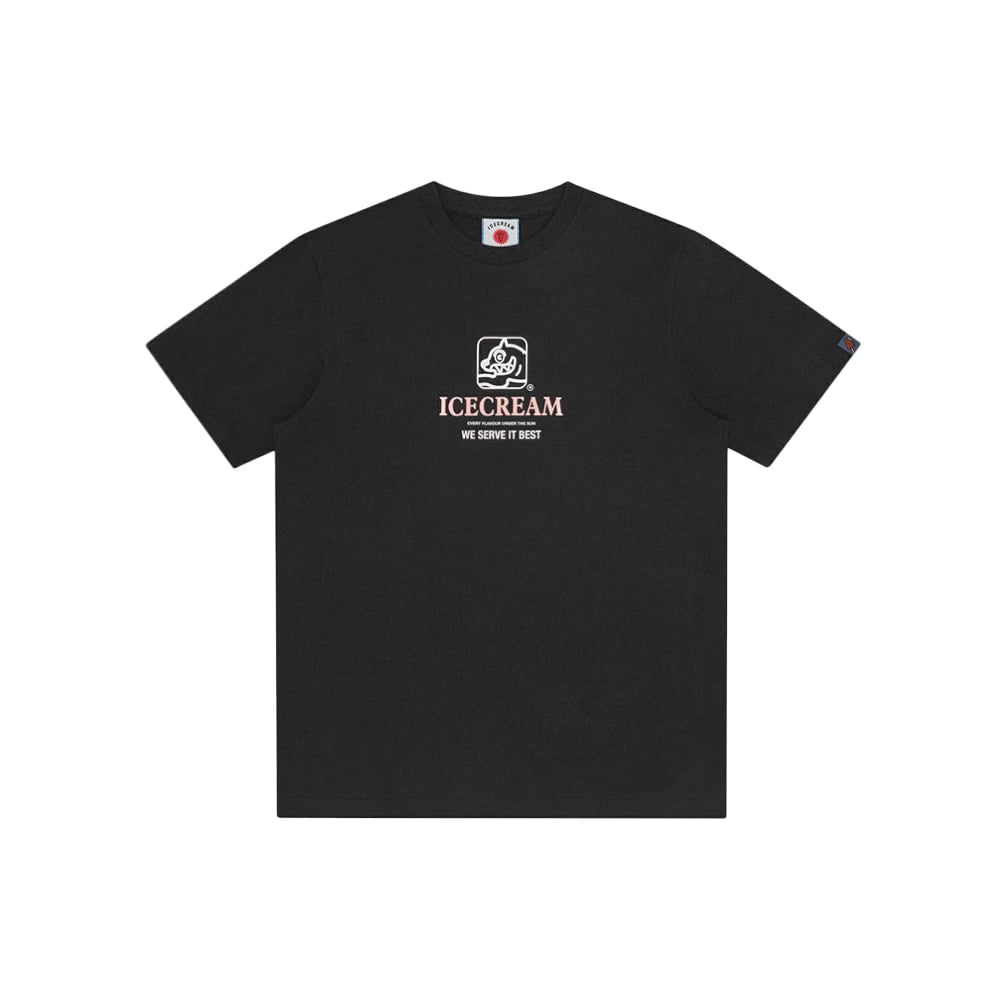 Icecream Serve It Best T-Shirt - Black